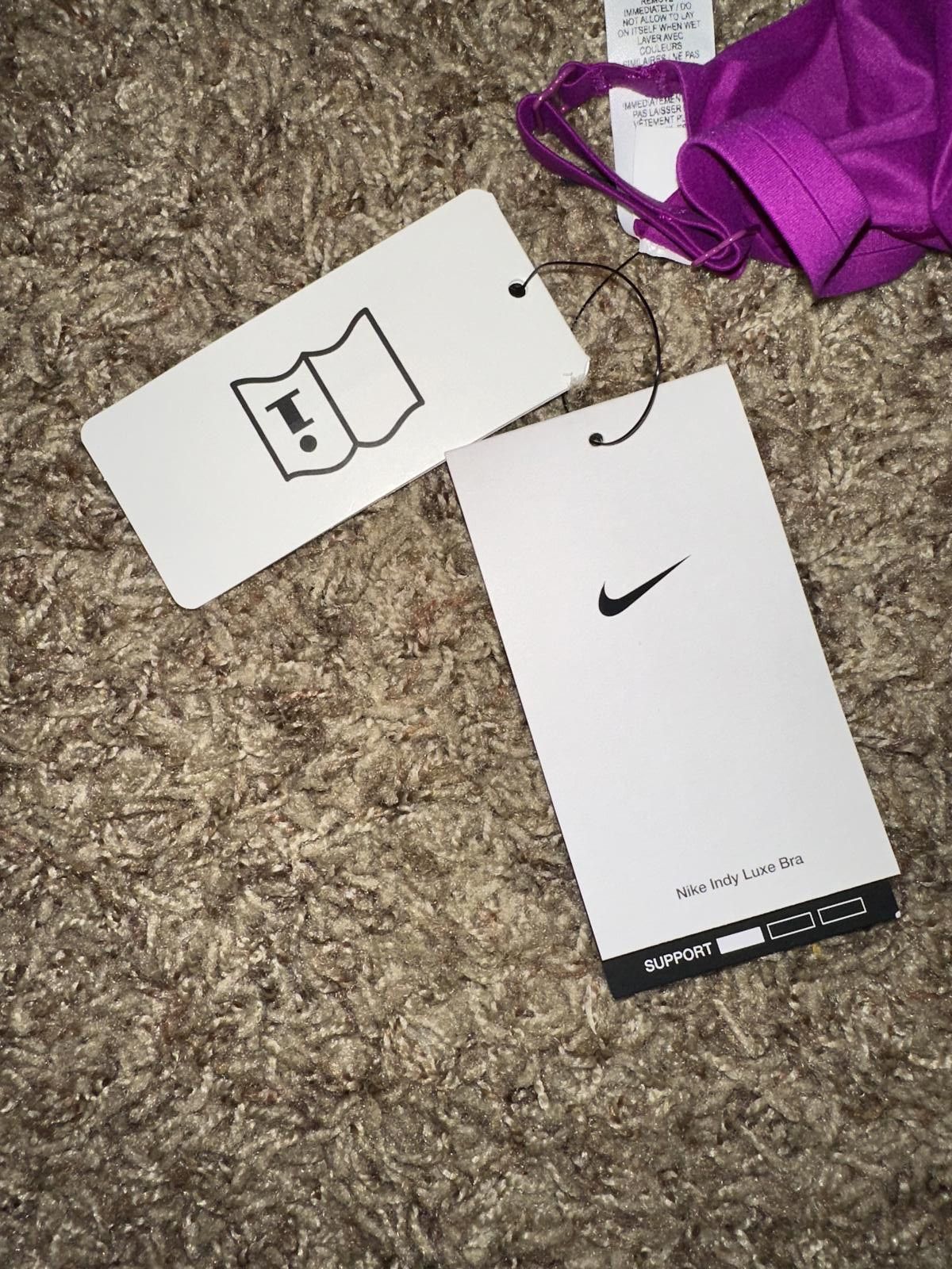 Nike Nike Indy Luxe Light Support Yoga Training Sports Bra Size ONE SIZE - 11 Thumbnail