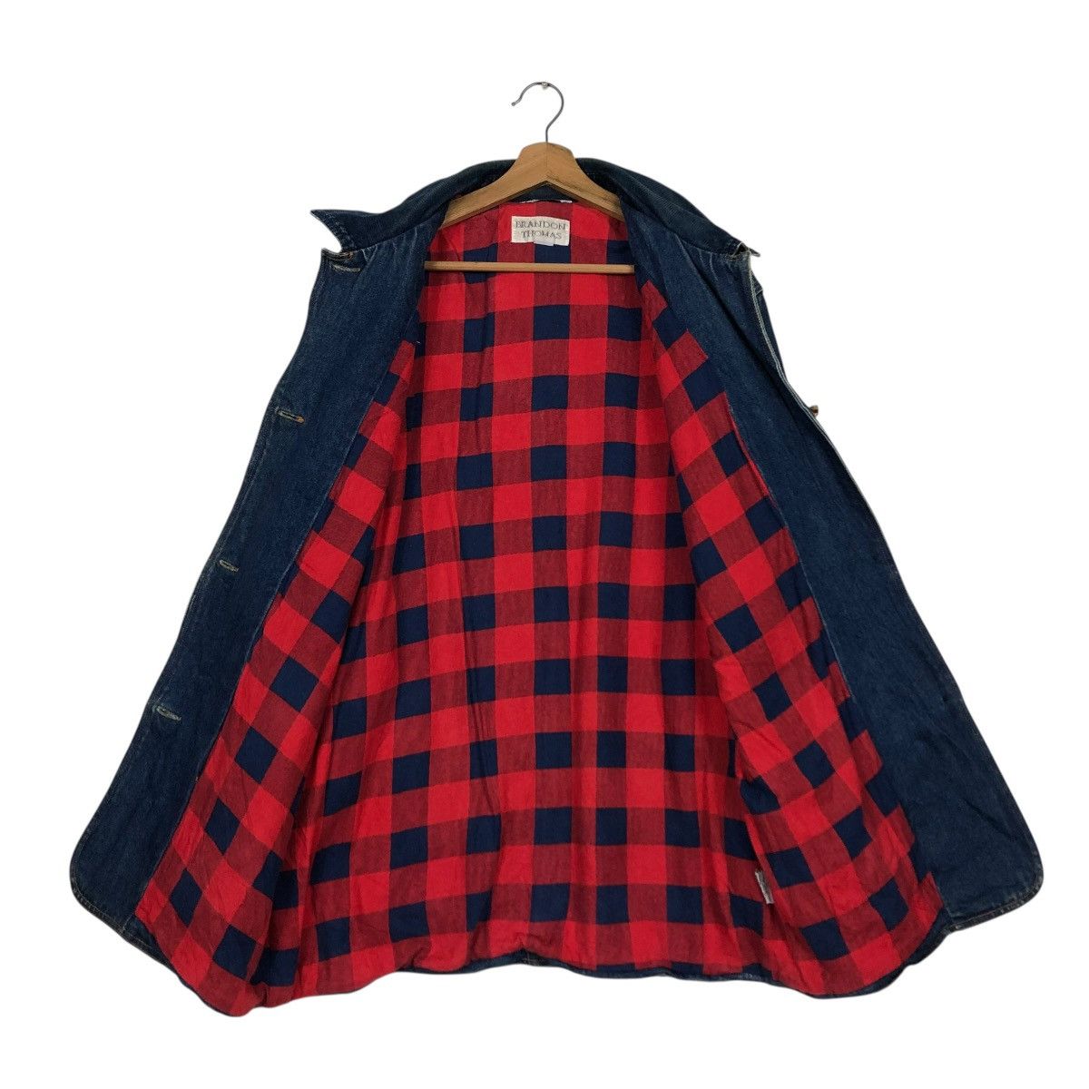 Vintage 🔥VINTAGE DENIM CHORE WORK JACKET BRANDON THOMAS BLANKET Size US M / EU 48-50 / 2 - 15 Thumbnail