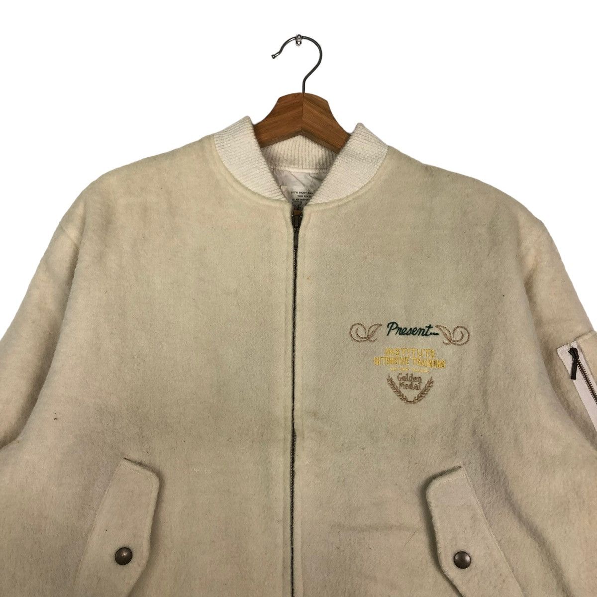 Hysteric Glamour 🔥VTG WOOL BOMBER JACKET JULIEDA JAPAN MADE BIG LOGO Size US S / EU 44-46 / 1 - 3 Thumbnail