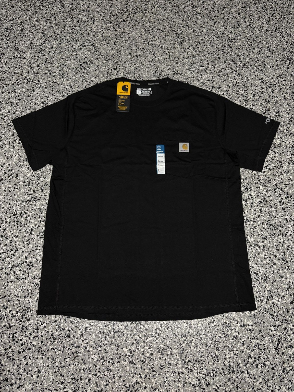 Carhartt Carhartt Men’s Relaxed Fit Black Pocket T-Shirt Size L #3 Size US L / EU 52-54 / 3 - 1 Thumbnail