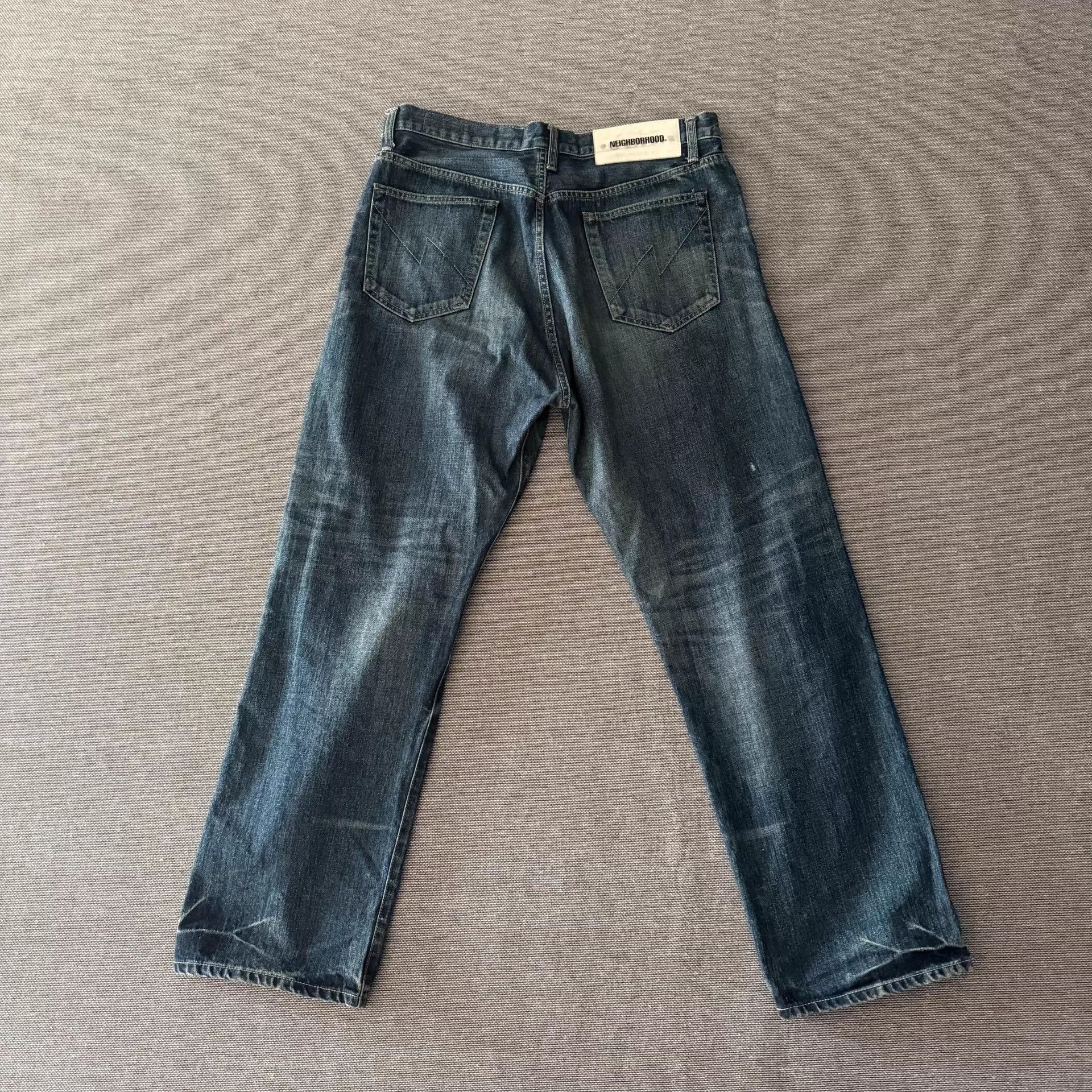 Neighborhood Neighborhood Takizawa 23aw Dp-Basic Washed Straight Jeans Size US 34 / EU 50 - 3 Thumbnail