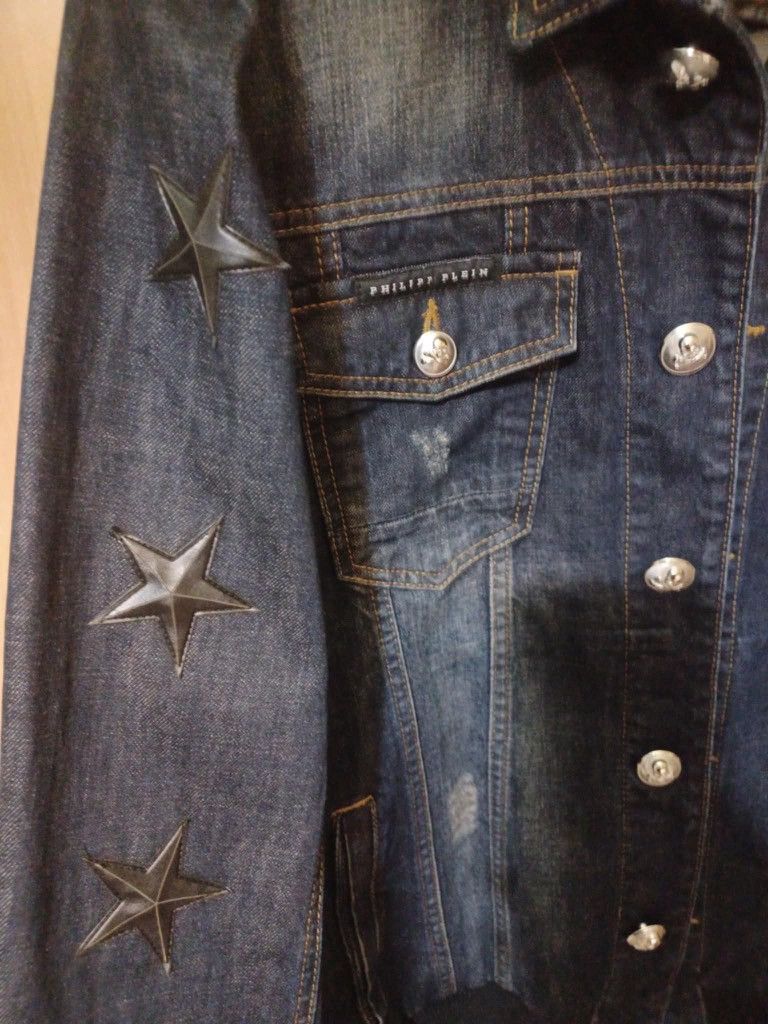 Philipp Plein Philipp Plein blue denim jacket Size US XL / EU 56 / 4 - 3 Thumbnail