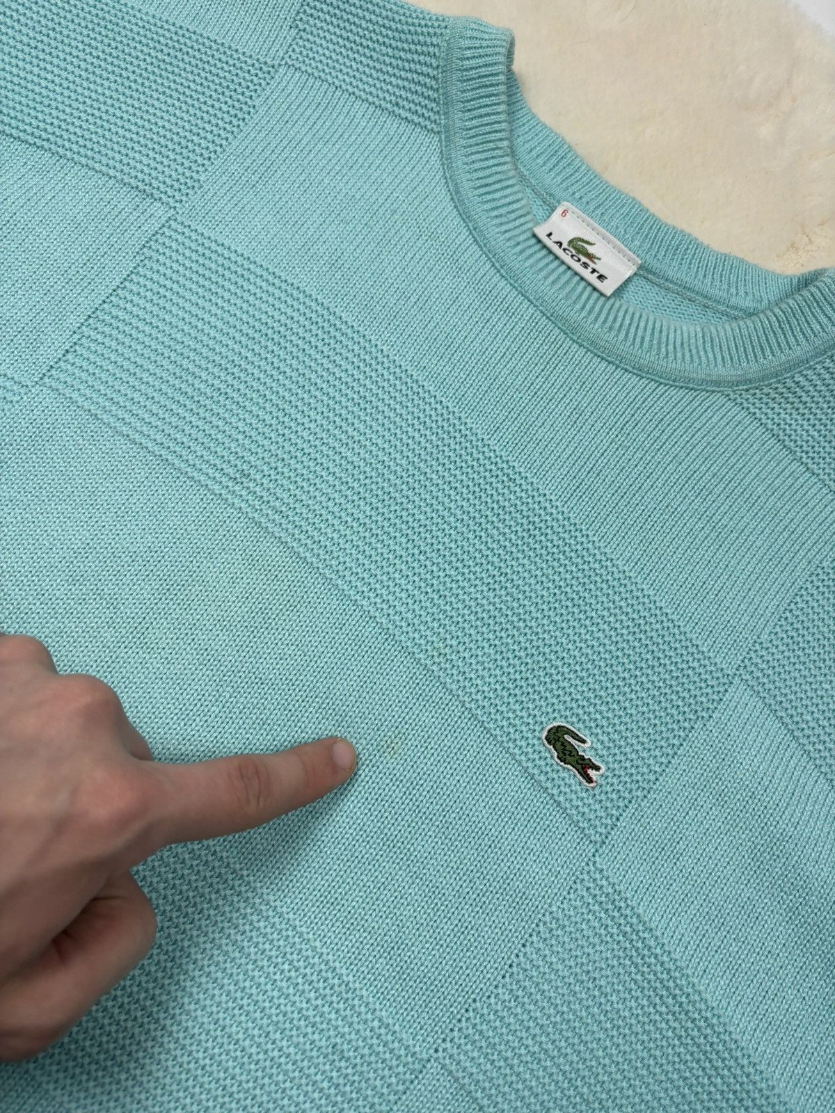 Lacoste × Vintage Lacoste Vintage 90’s Men’s Crewneck Sweater Y2K Size US XL / EU 56 / 4 - 7 Thumbnail