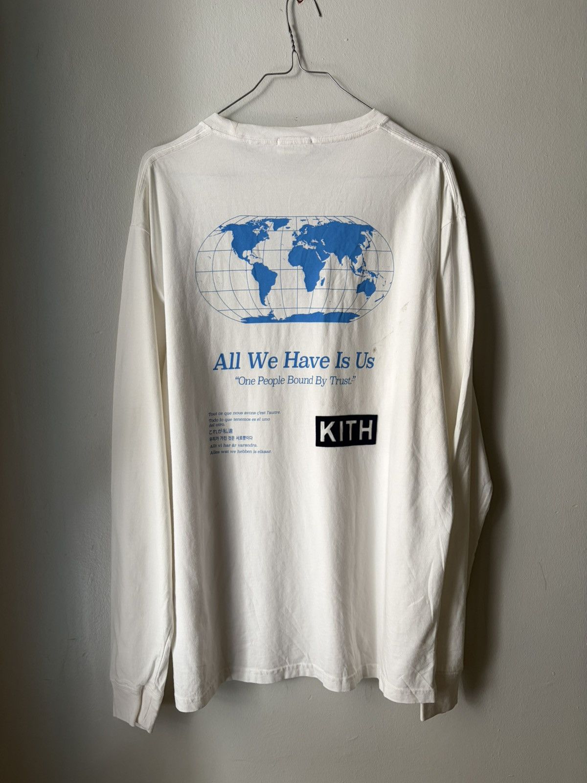 Kith Kith One World L/S White Tee Size US L / EU 52-54 / 3 - 2 Thumbnail