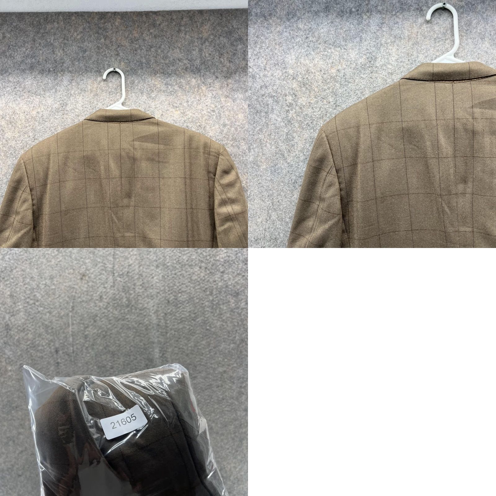 Corneliani Corneliani Blazer Men 42L Brown Cashmere Rayon Glen Check Single-Breasted One-Button Jacket Coat Tailored Blazer Mens Jacket Fashion Suit Casual Size 42R - 9 Thumbnail