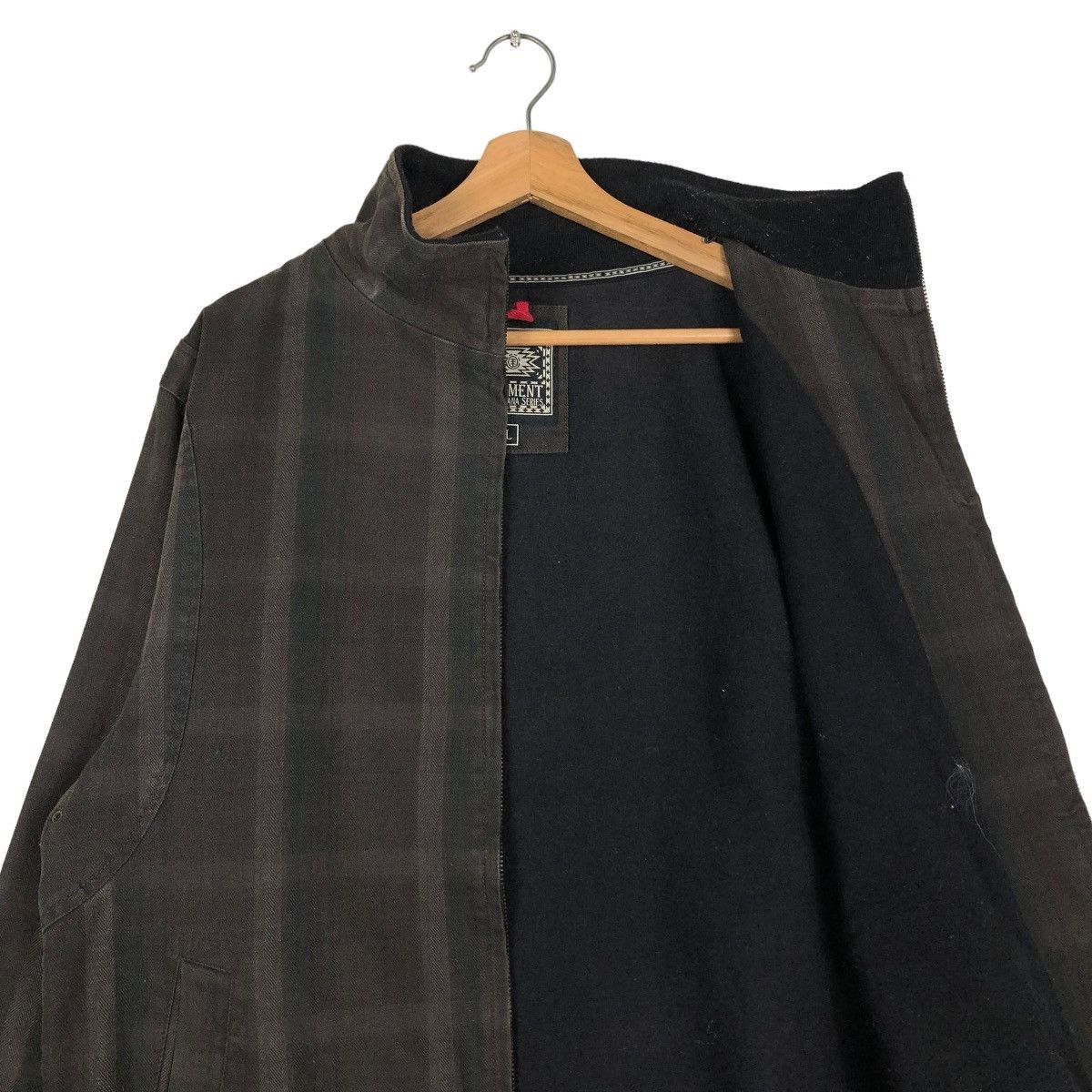 Japanese Brand 🔥VINTAGE BIKER JACKET ELEMENT JAPAN TARTAN ISSEY MIYAKE Size US L / EU 52-54 / 3 - 14 Thumbnail