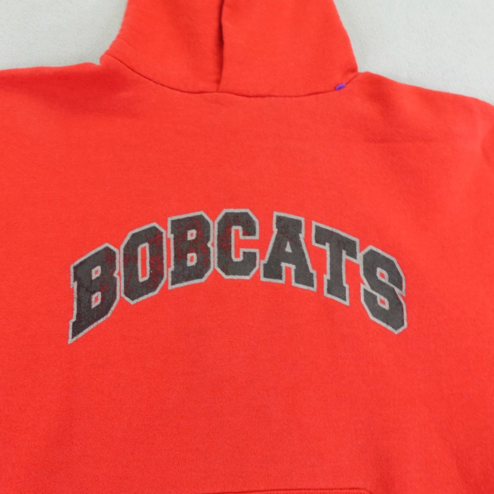 Russell Athletic Vintage Russell Athletic Hoodie Bobcats Sweater Sweatshirt Mens Medium Red 90s Size US M / EU 48-50 / 2 - 2 Thumbnail