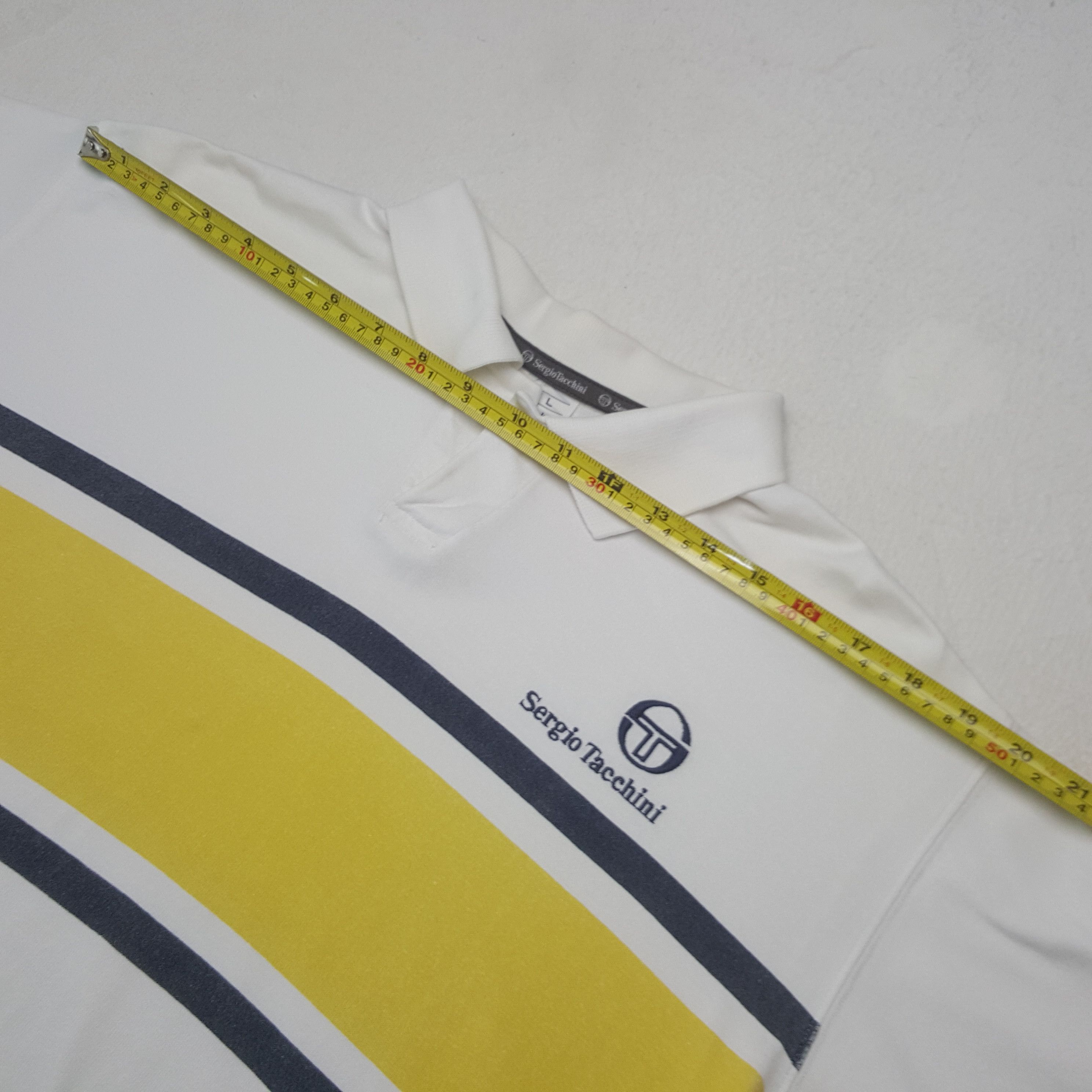 Sergio Tacchini Vintage Sergio Tacchini Striped Rugby Tshirt Size US L / EU 52-54 / 3 - 5 Thumbnail