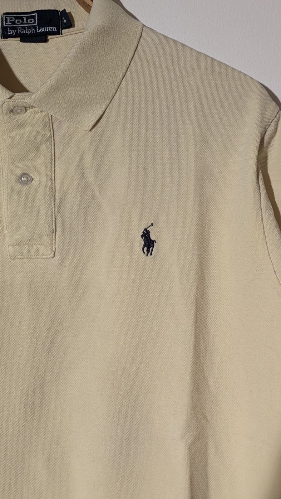 Polo Ralph Lauren 👕 Polo Ralph Lauren Polo Shirt – Pastel Yellow (Size L) Size US L / EU 52-54 / 3 - 5 Thumbnail