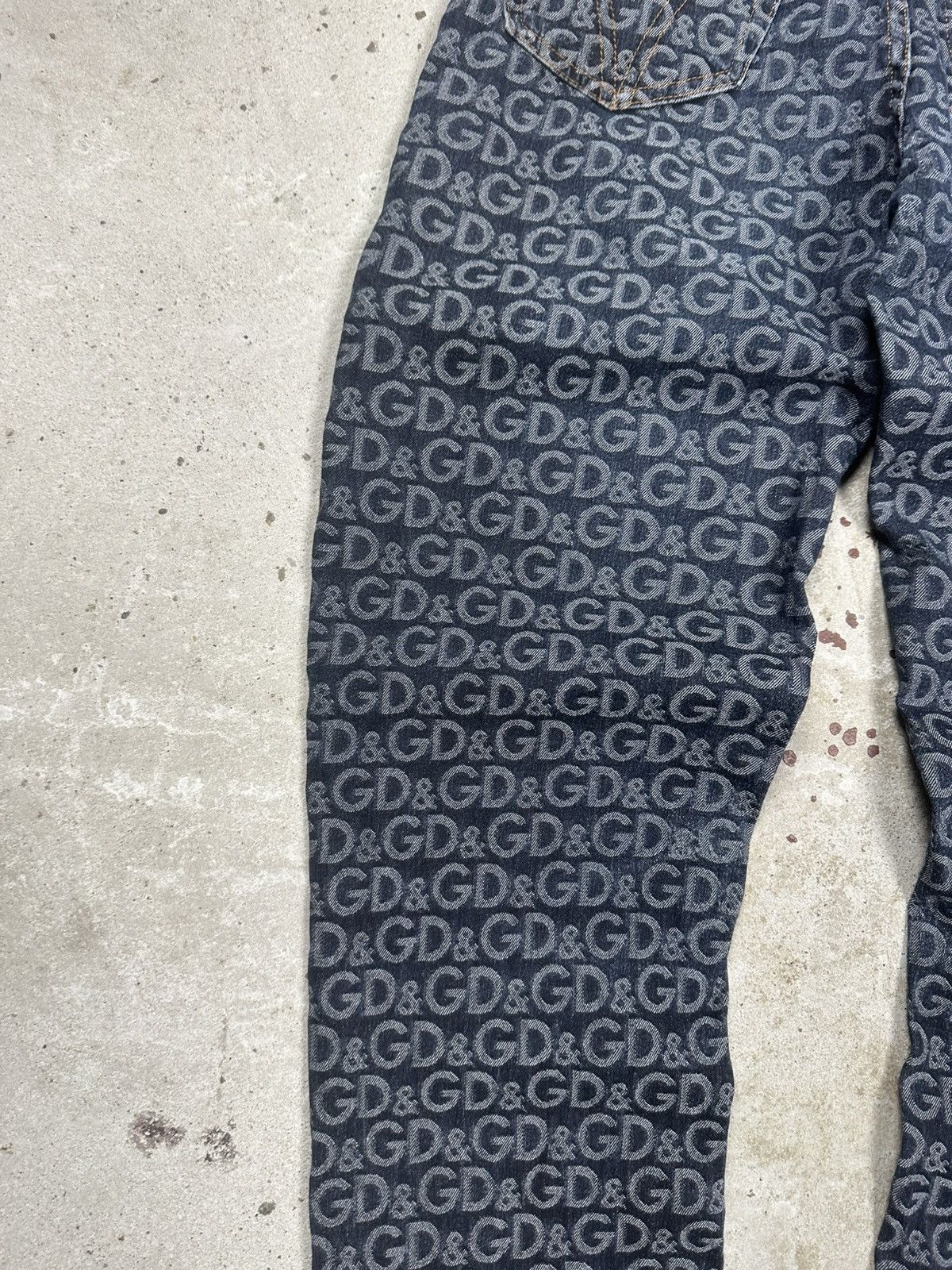 Dolce & Gabbana 2001 Dolce & Gabbana Monogram DG Jeans Denim Pants Size 29" - 15 Thumbnail