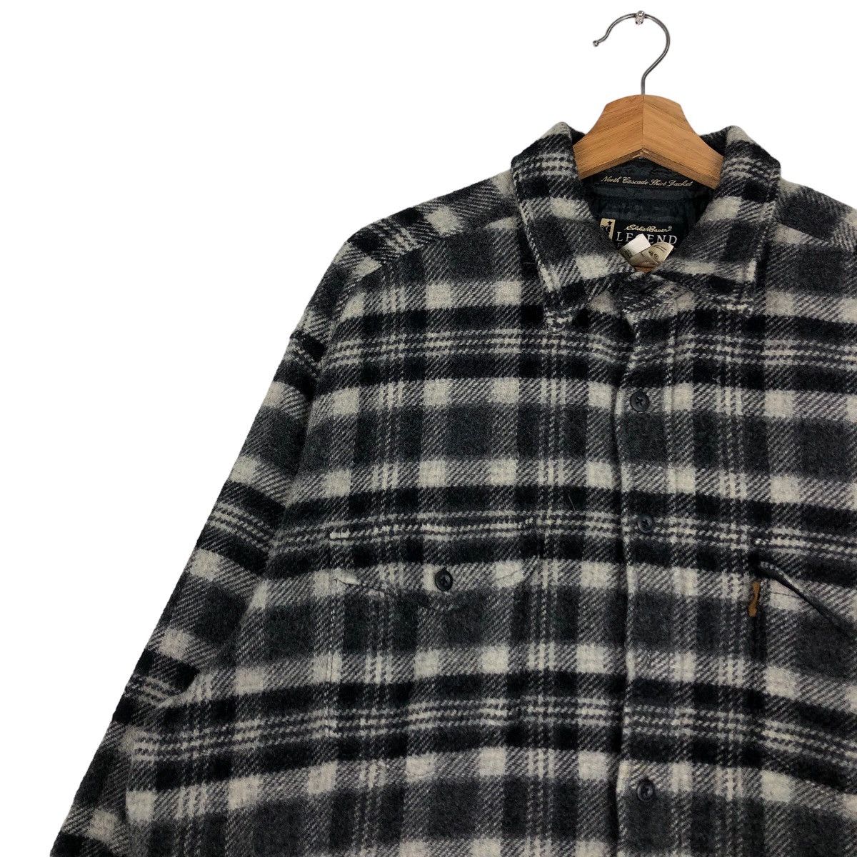 Flannel 🔥Vintage Wool Flannel Work Jacket Legend Eddie Bauer Japan Size US XL / EU 56 / 4 - 7 Thumbnail