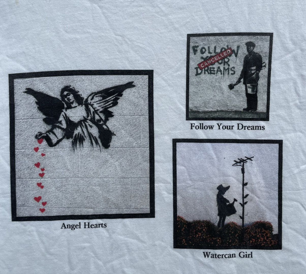 Vintage RARE🔥 Follow Your Dreams Graphic Boxy Tee Size US L / EU 52-54 / 3 - 3 Thumbnail