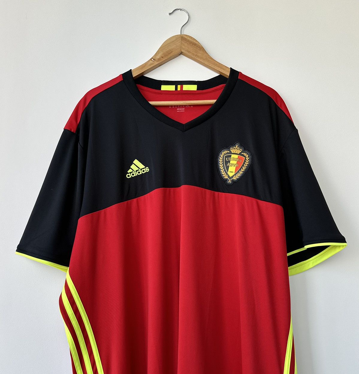 Adidas × Vintage Belgium National Team Adidas 16/17 Home Shirt Size XXXL Size US XXL / EU 58 / 5 - 4 Thumbnail