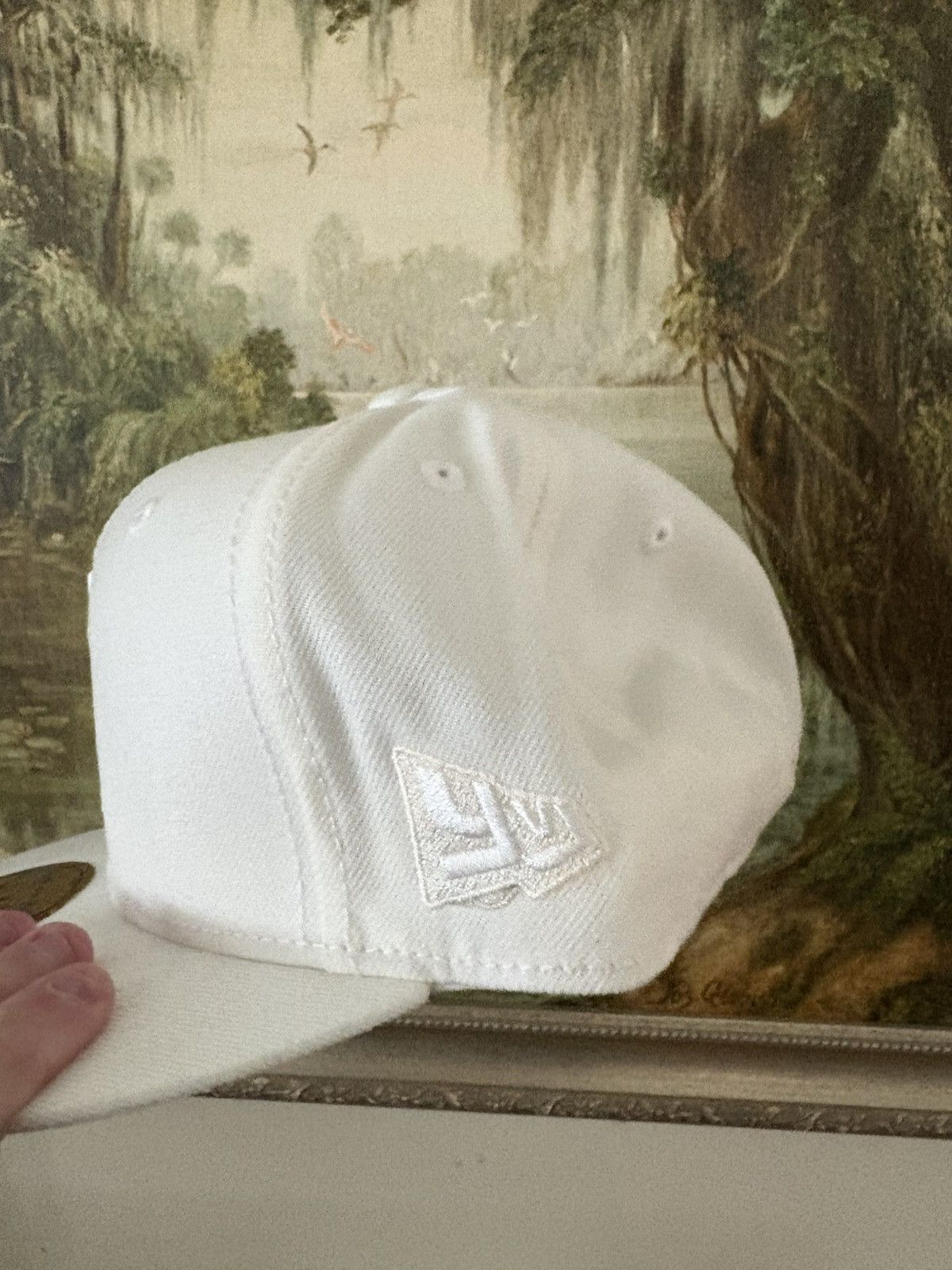 Playboi Carti Playboi Carti YVL White Hat Fitted size 7 1/4 Size ONE SIZE - 4 Thumbnail