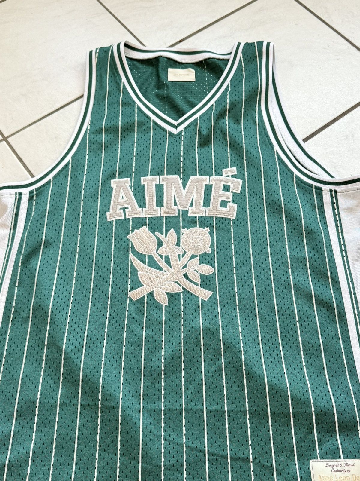 Aime Leon Dore Aimé Leon Dore Striped Basketball Jersey Size US L / EU 52-54 / 3 - 2 Thumbnail