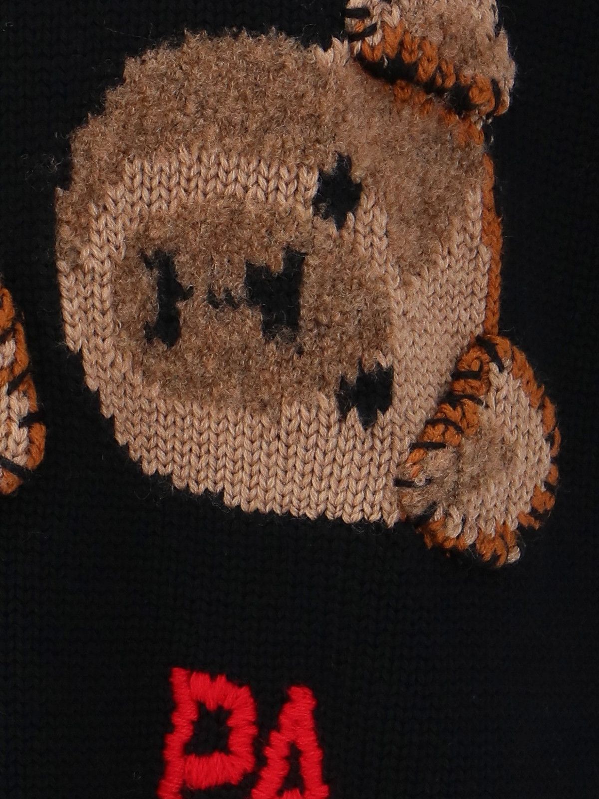 Palm Angels o1gr1nt0425 Pa Bear Sweater in Black Brown Size US M / EU 48-50 / 2 - 5 Thumbnail