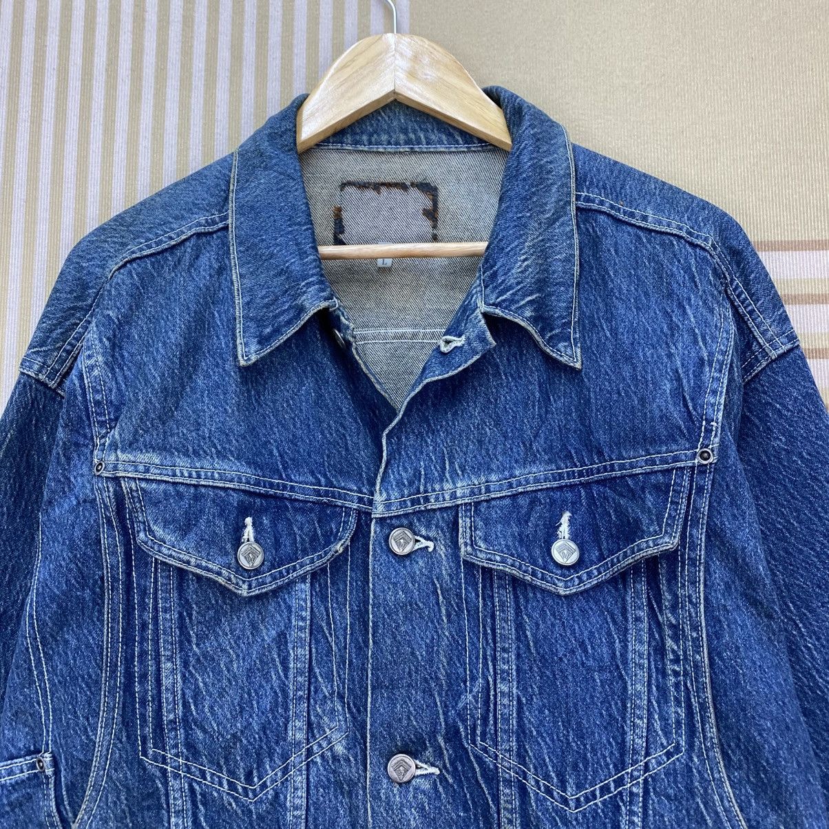 Vintage 🫶vintage blue denim trucker jacket-Denim Trucker Acid Wash Size US M / EU 48-50 / 2 - 3 Thumbnail