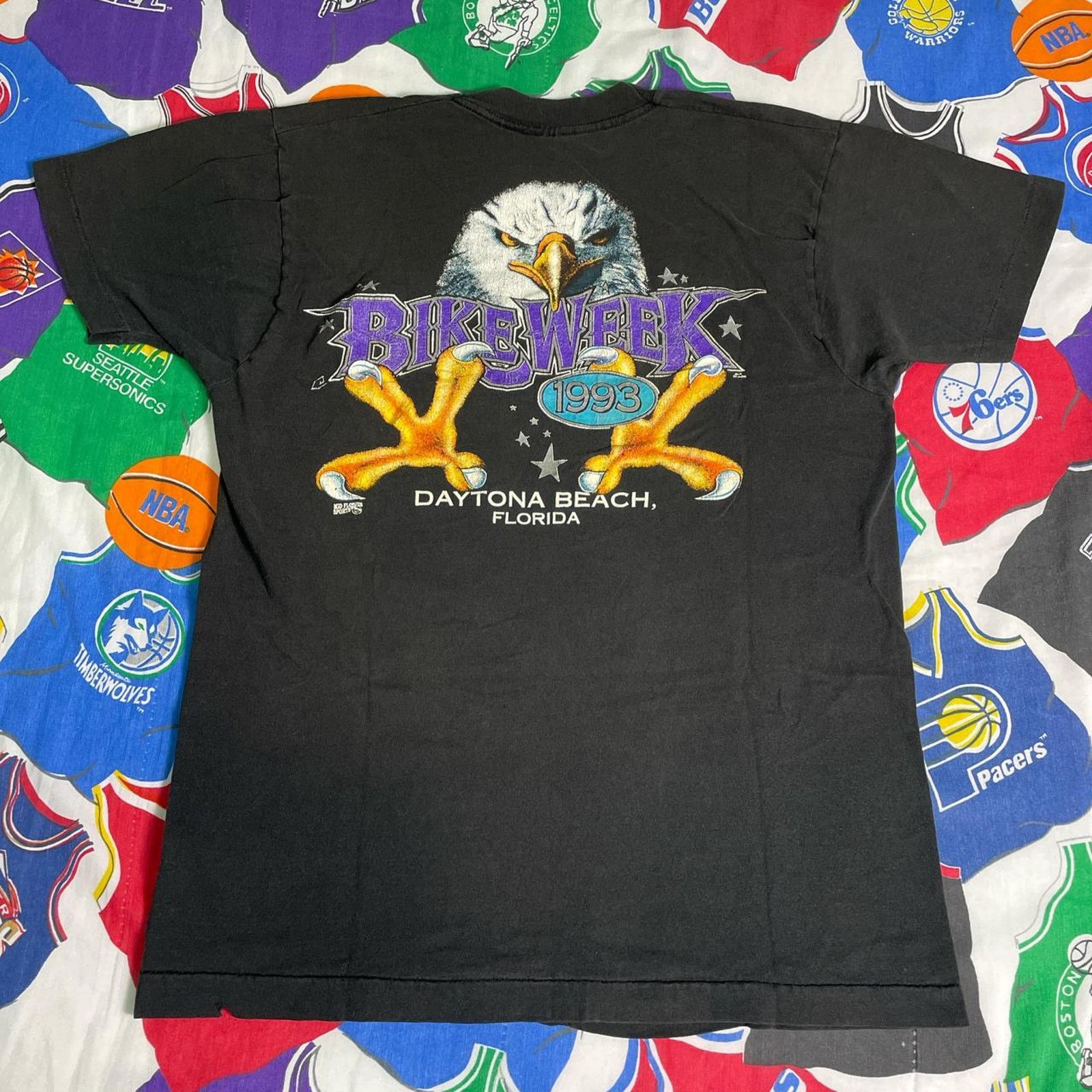 Harley Davidson × Vintage VTG 1993 Bike Week Daytona Beach USA Harley Motorcycle Tee Size US M / EU 48-50 / 2 - 1 Thumbnail