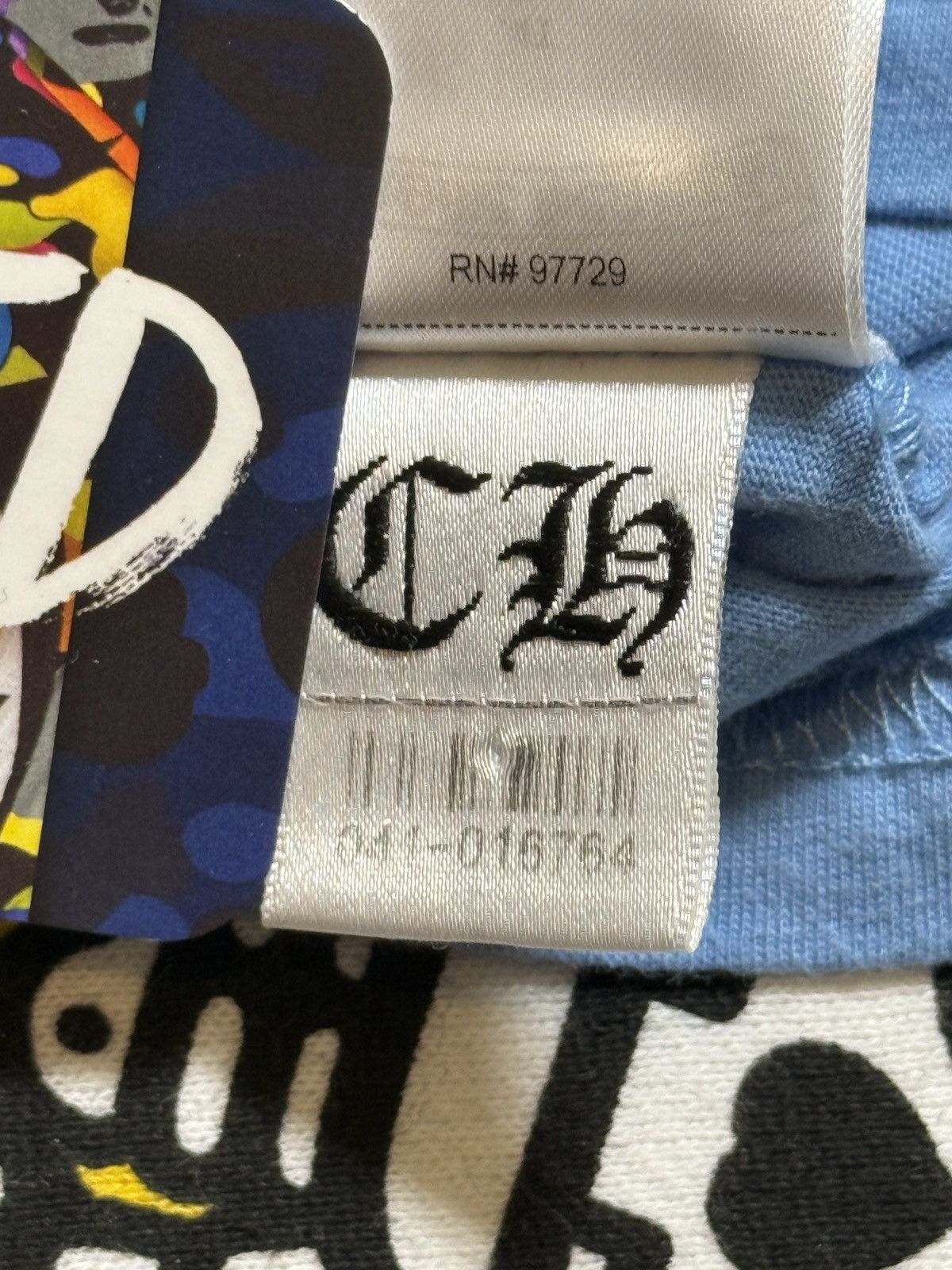 Chrome Hearts Chrome Hearts Boys Blue Scroll Long Sleeve Tee Size US XXS / EU 40 - 11 Thumbnail