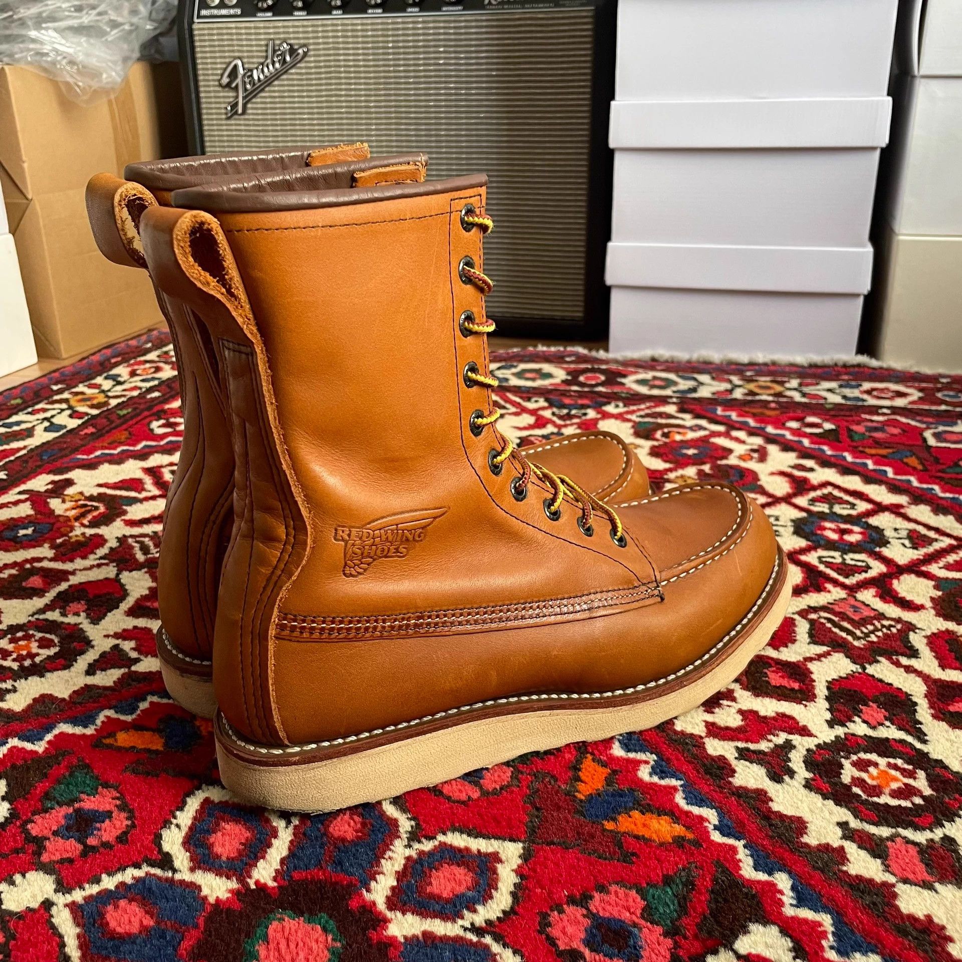 Red Wing Red Wing 877 8.5D Vintage Stamp Mint Condition Work Boots Size US 8.5 / EU 41-42 - 3 Thumbnail