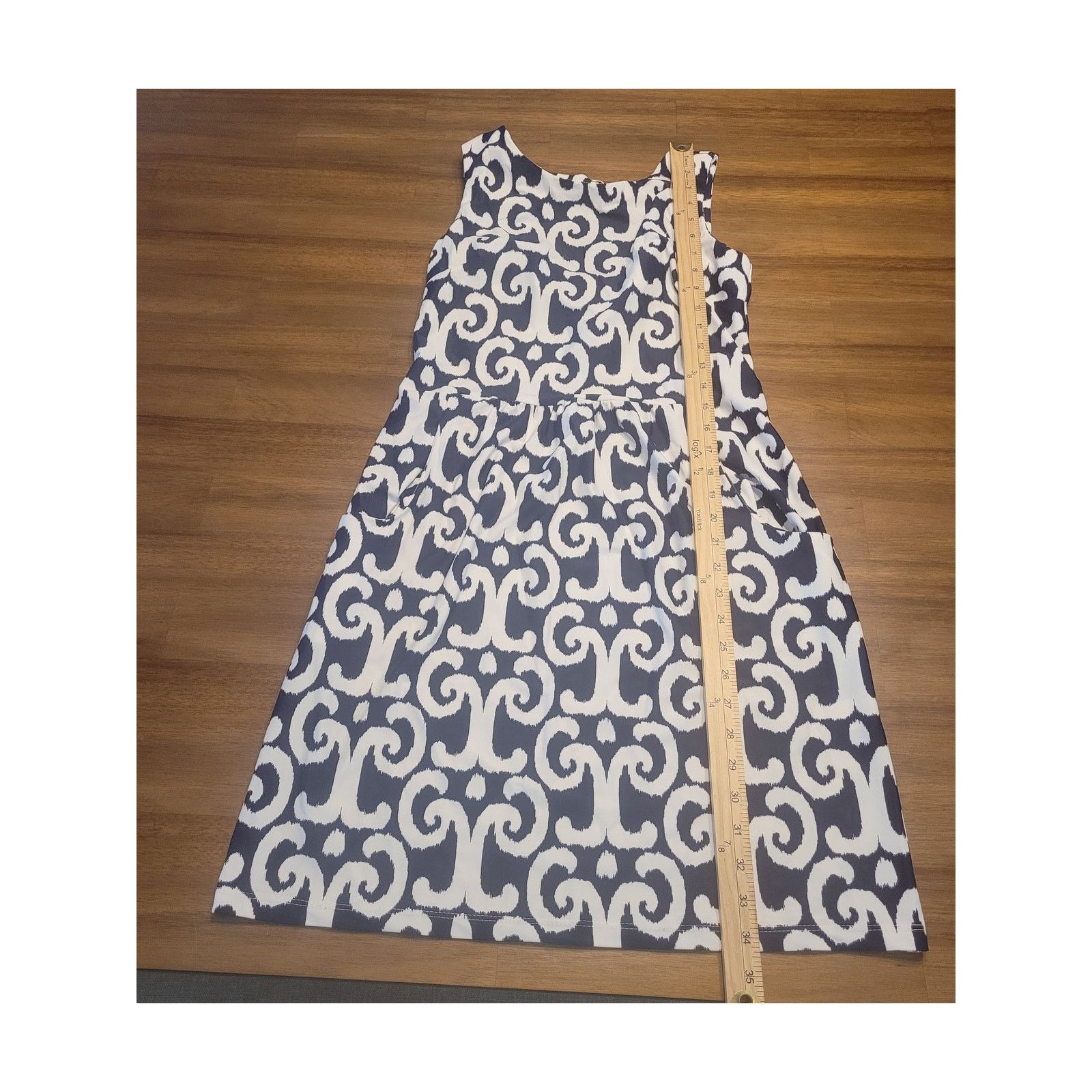 Other NWOT Jude Connally Mary Pat Dress White & Navy Ikat Print S Size S / US 4 / IT 40 - 12 Thumbnail