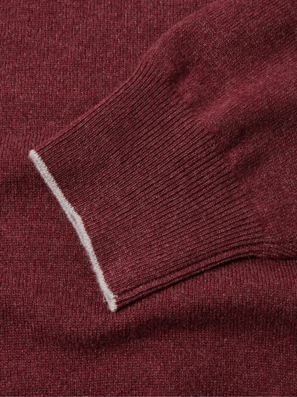 Brunello Cucinelli o1w1db10225 Cashmere Polo Shirt in Dark Red Size US S / EU 44-46 / 1 - 3 Thumbnail