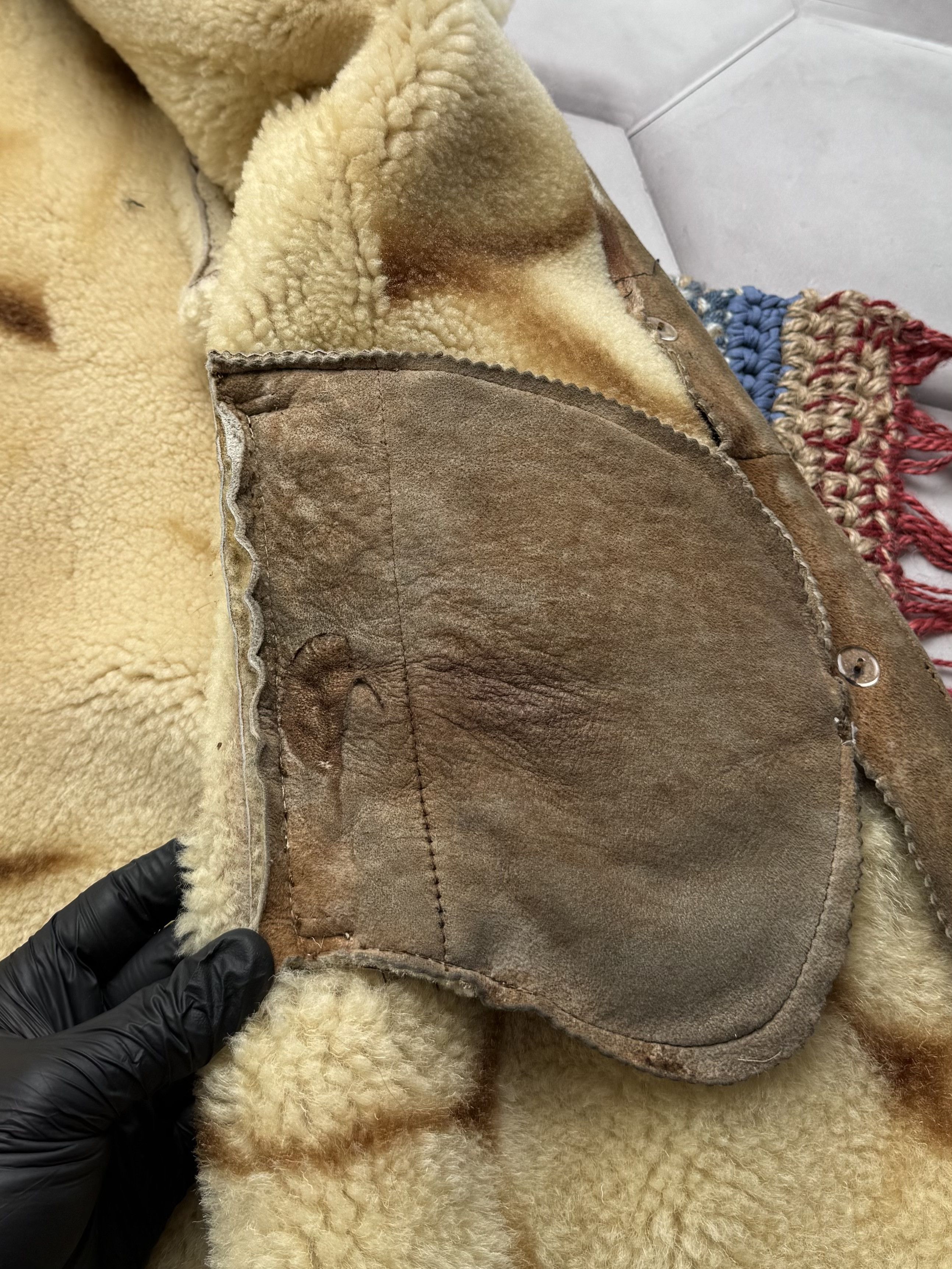 Japanese Brand Vintage Real Sheepskin Coat (E4) Size S / US 4 / IT 40 - 8 Thumbnail