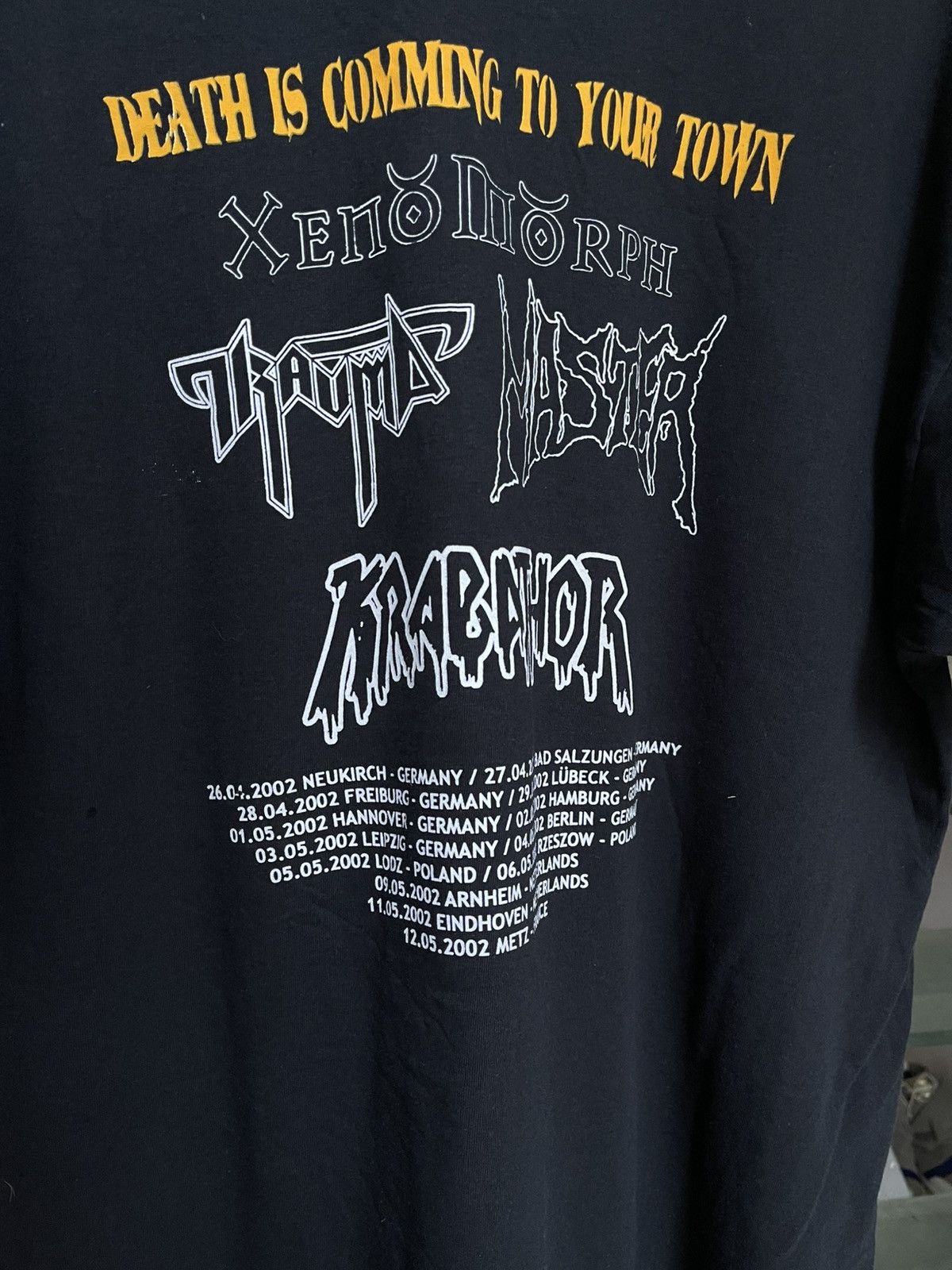 Band Tees × Vintage Vintage Shock over Europe 2002 Tour T shirt trash metal Size US XL / EU 56 / 4 - 3 Thumbnail