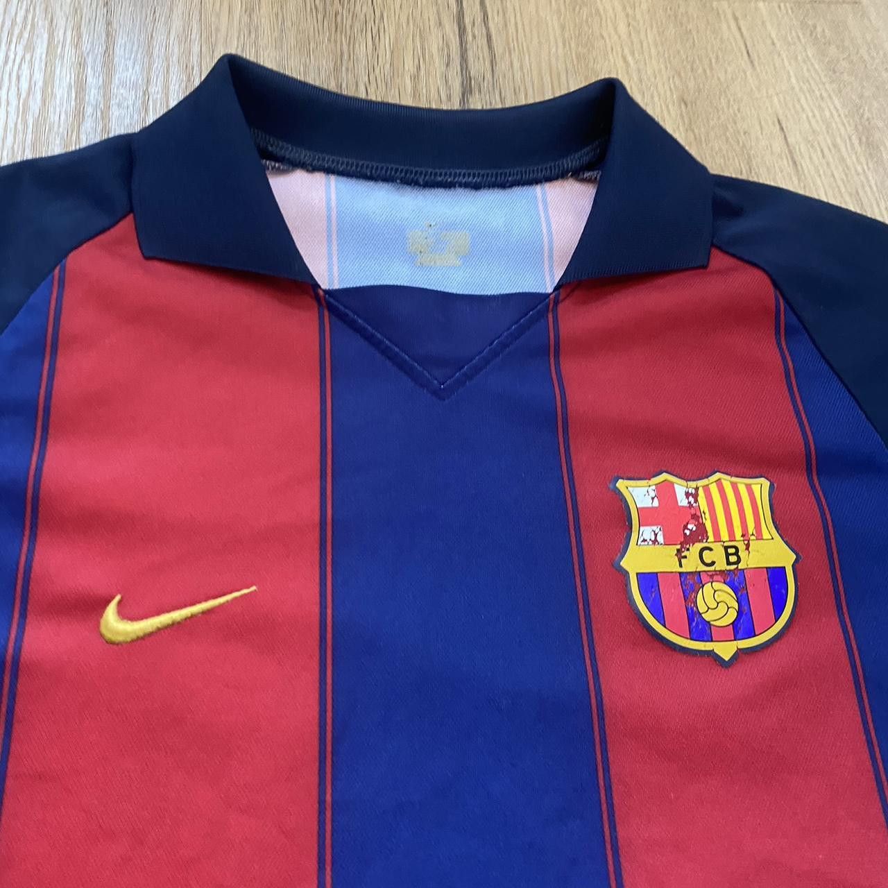 2003-04 FC Barcelona Nike Home Football Shirt
