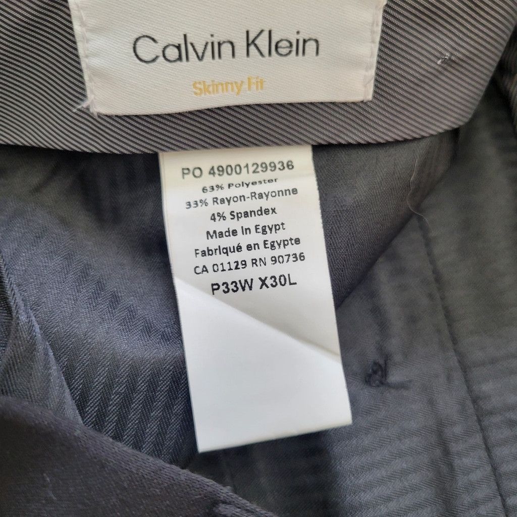 Calvin Klein Calvin Klein Men's Skinny-Fit Wrinkle Resistant Pants 33/30 Size US 33 - 10 Thumbnail