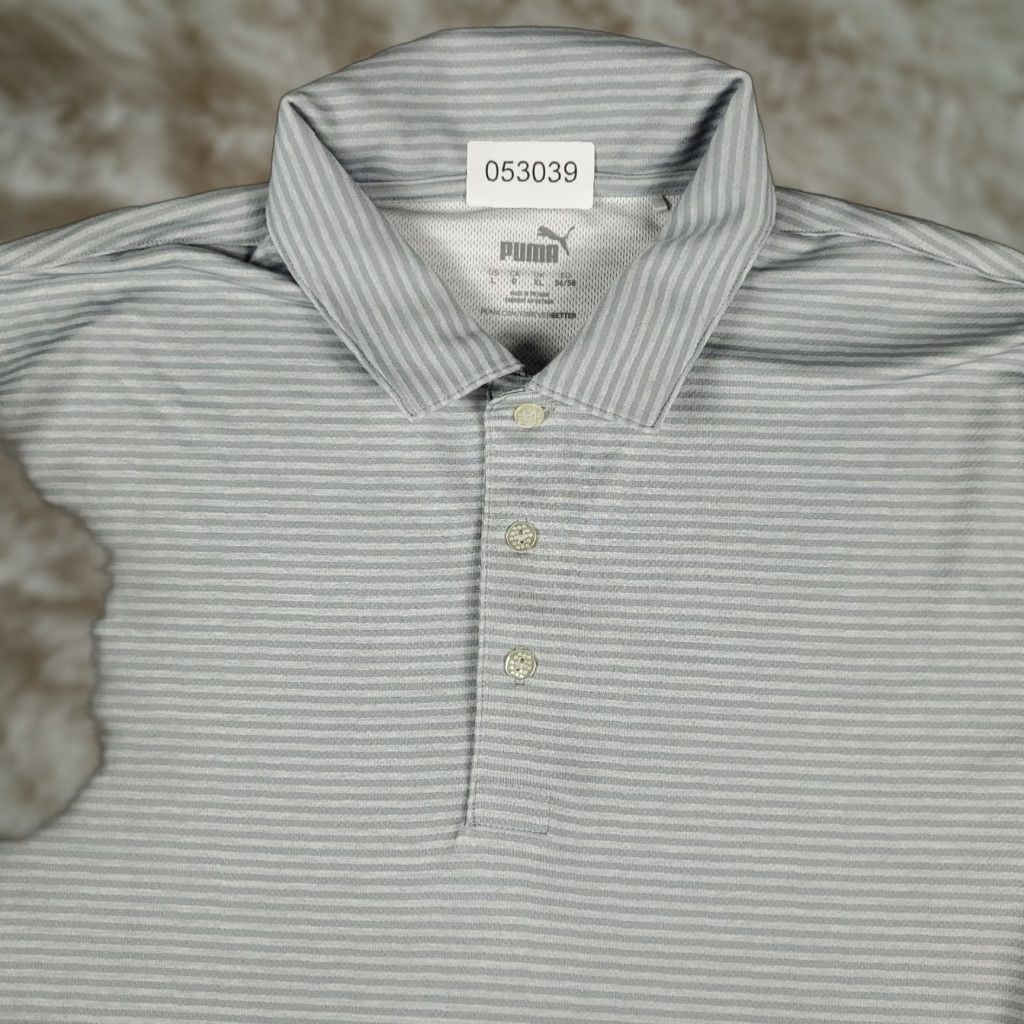 Puma Puma Polo Shirt Mens Size Large Gray Striped Golf Casual Short Sleeve Adult Polo Shirt Mens Size Large Gray Striped Golf Casual Short Sleeve Adult Size US L / EU 52-54 / 3 - 1 Thumbnail