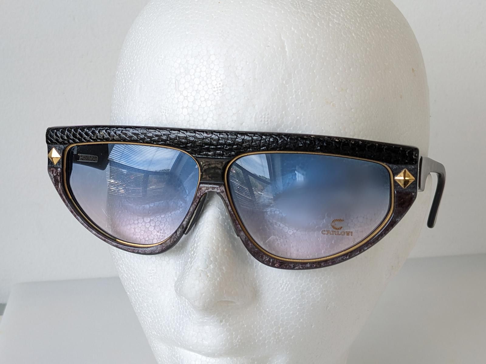 Other Claudia Carlotti France Stratos CC21 Snake Sunglasses Black Size ONE SIZE - 6 Thumbnail