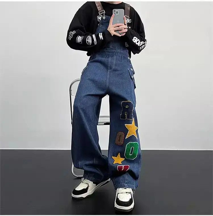 Japanese Brand Leisure washed embroidered jeans Size US 32 / EU 48 - 1 Thumbnail