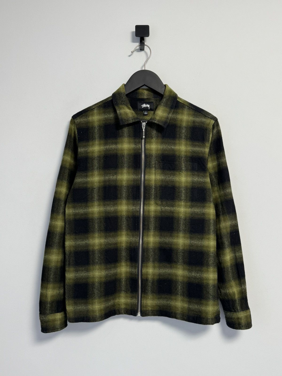 送料込STUSSY Zip Up Shadow Plaid Ls Shirt 楽天市場】ステューシー STUSSY シャツ 長袖 メンズ Shadow Plaid Zip