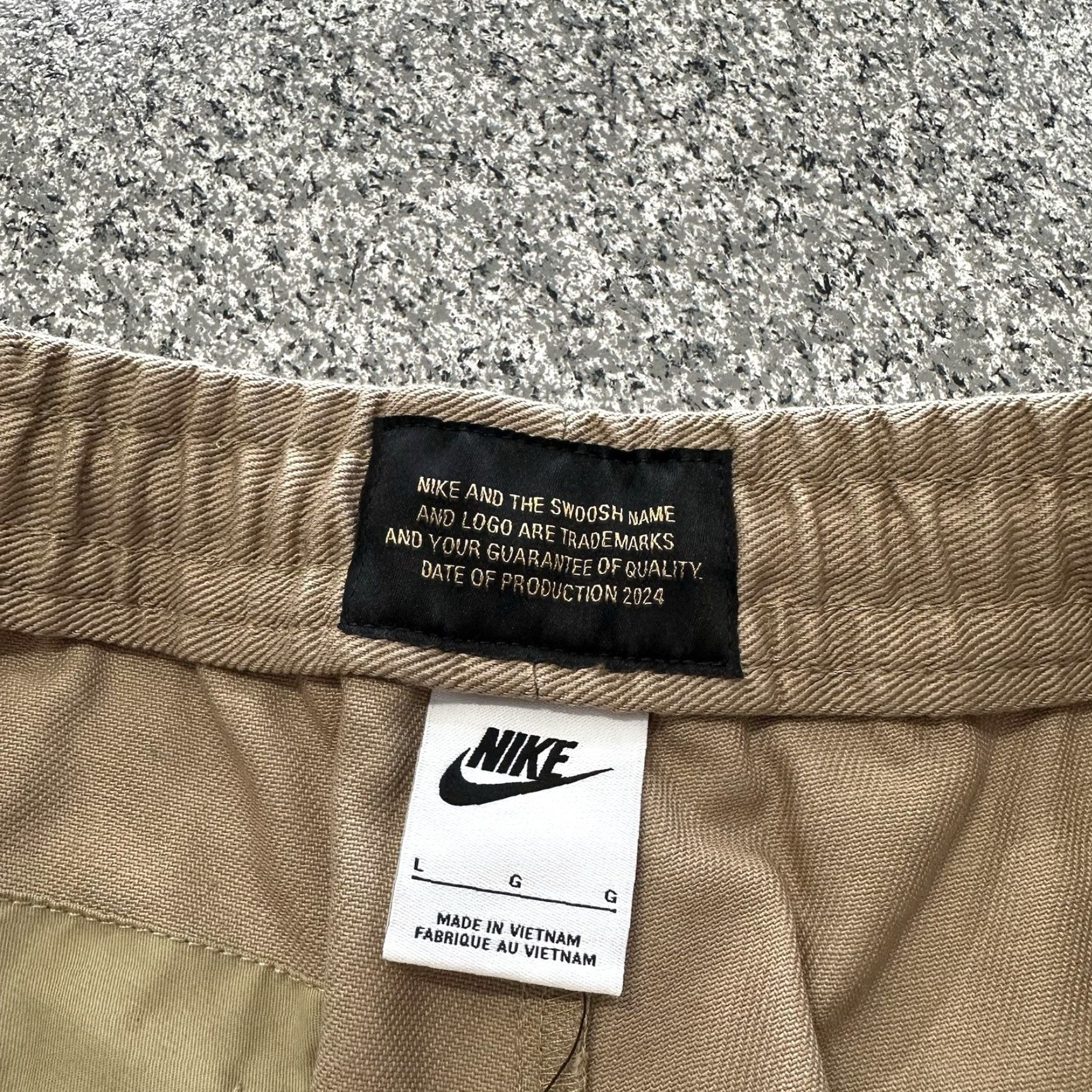 Nike Nike Life Pants Mens L Wide-Leg Utility Beige Heavy Twill Oversized Canvas Workwear Size US 33 - 4 Thumbnail