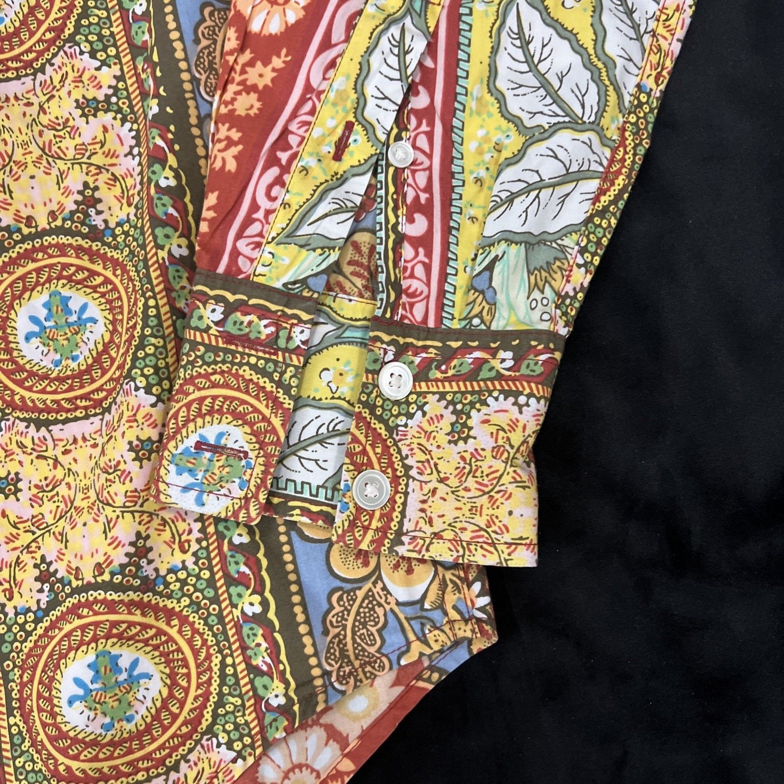 Lucky Brand Lucky Brand Shirt Women S Button Up Paisley Western Hippie Size S / US 4 / IT 40 - 4 Thumbnail