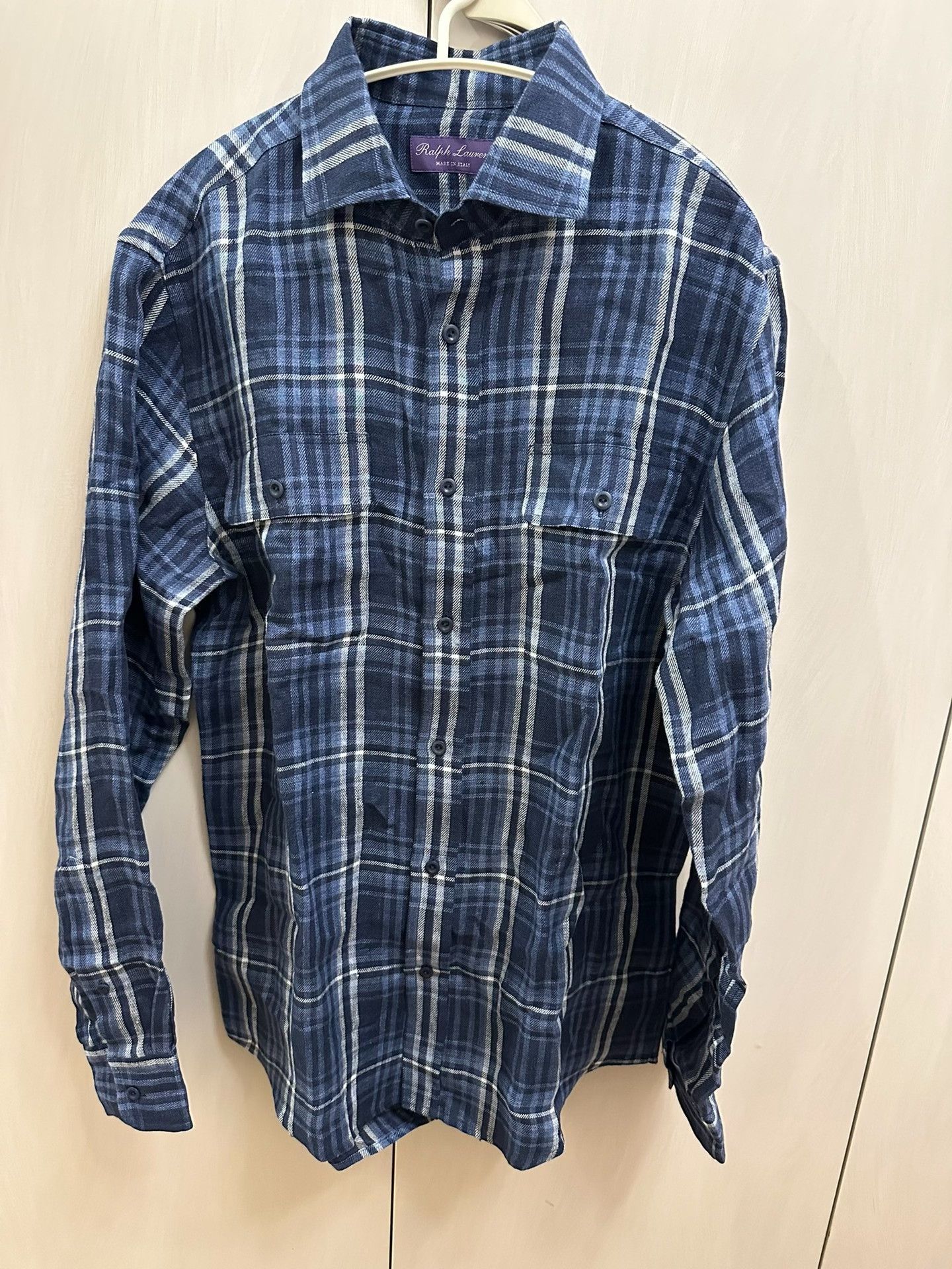 Ralph Lauren Purple Label Polo Ralph Lauren Purple Label Plaid Shirt Size US M / EU 48-50 / 2 - 1 Thumbnail
