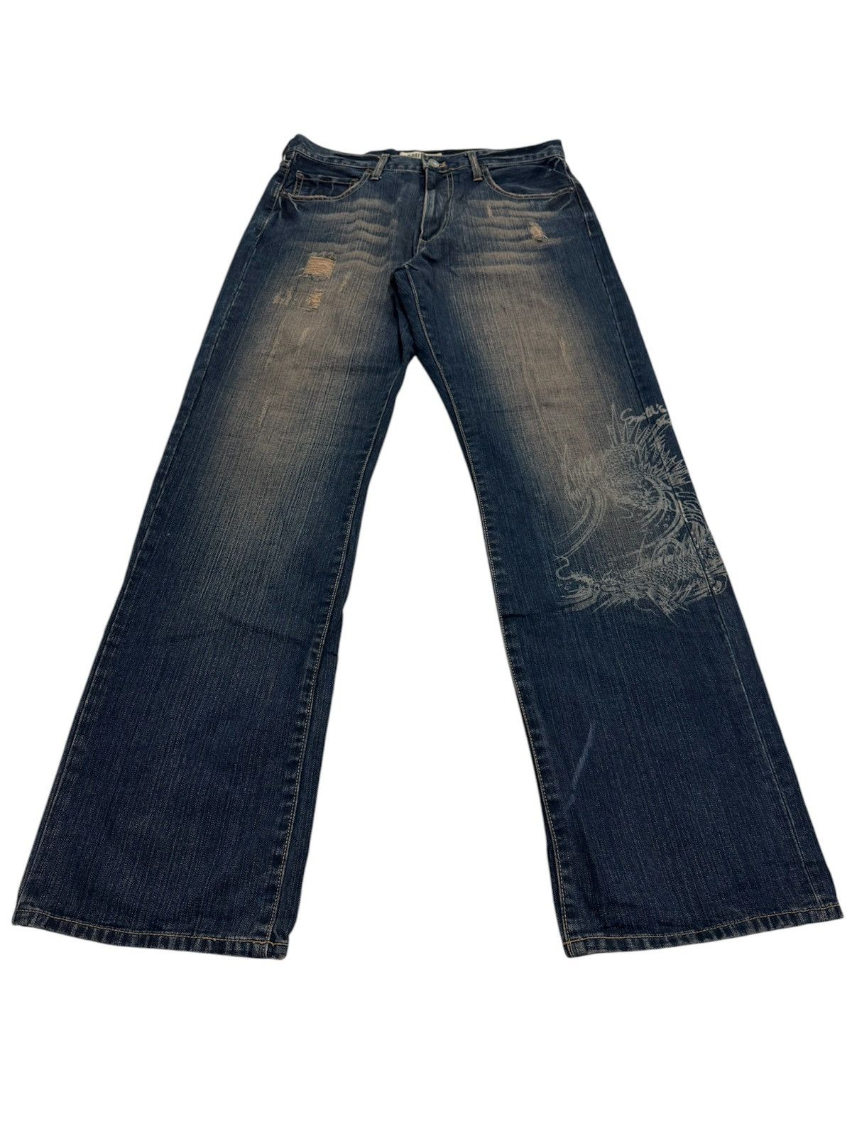Smith's American × Vintage VINTAGE SMITH’S AMERICAN STYLE DISTRESSED DENIM JEANS Size US 32 / EU 48 - 19 Thumbnail
