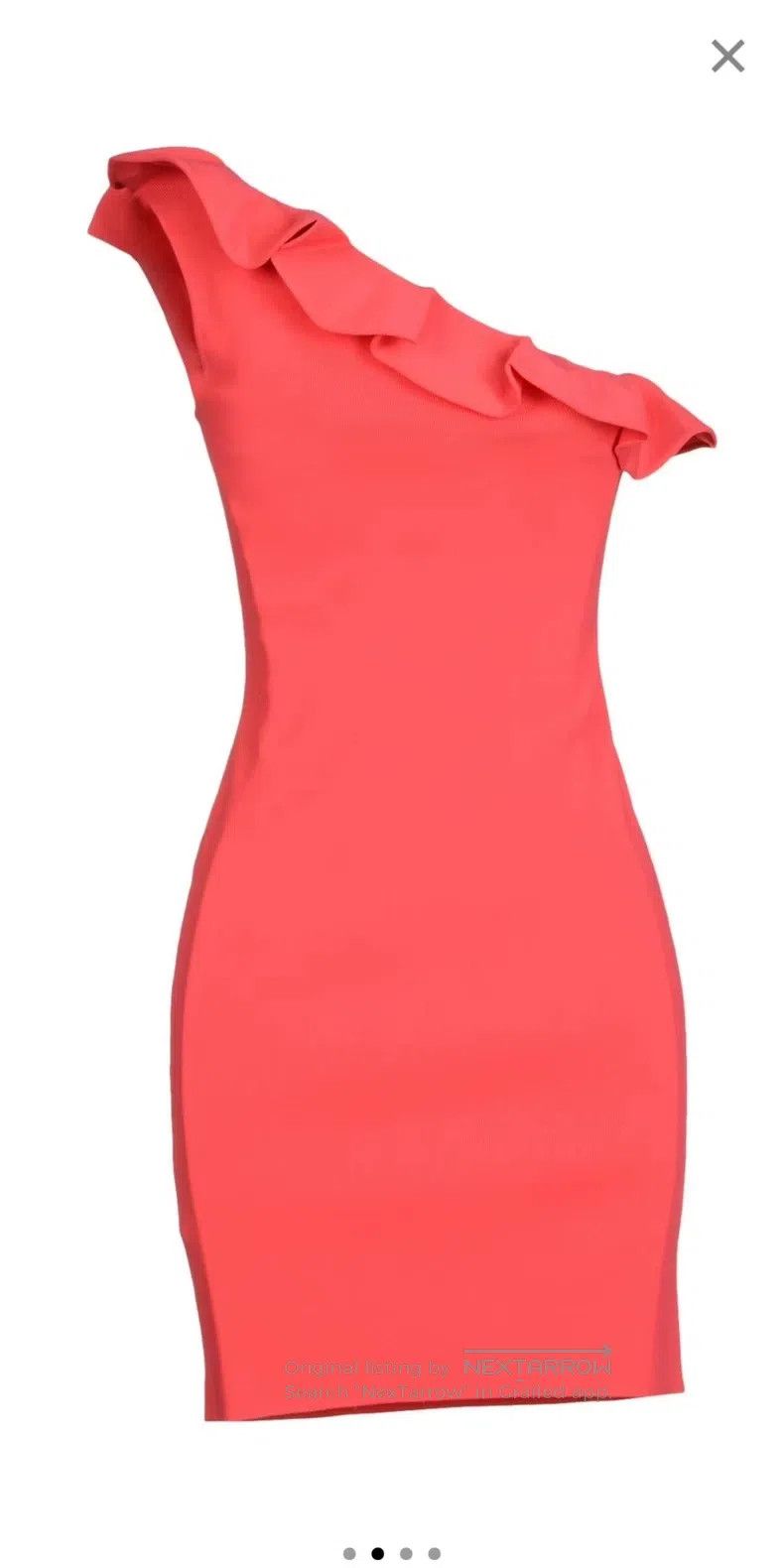 Valentino Valentino Main line women's dress ruffles bow slanted shou Size L / US 10 / IT 46 - 4 Thumbnail