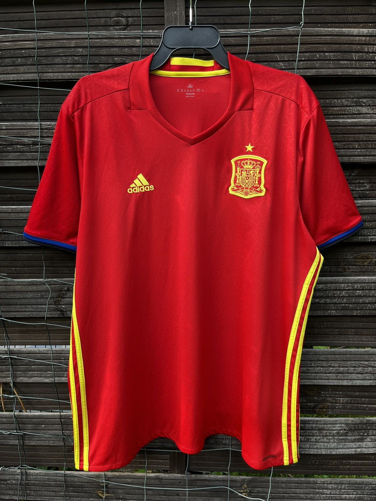 Adidas × Vintage 🇪🇸 SPAIN ADIDAS 2015 2016 SOCCER FOOTBALL HOME JERSEY Size US XXL / EU 58 / 5 - 3 Thumbnail