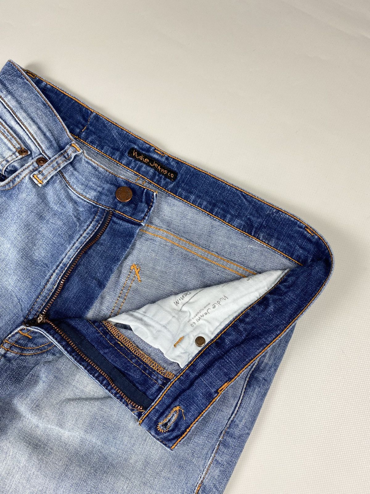 Nudie Jeans Nudie Jeans Co Lean Dean Broken Sage men’s jeans Size US 31 - 13 Thumbnail