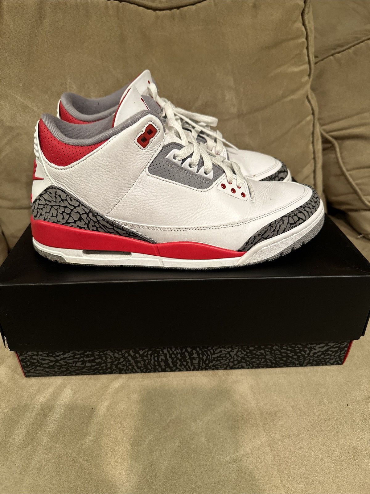 Jordan Brand × Nike Jordan 3 fire red Size US 11.5 / EU 44-45 - 6 Thumbnail