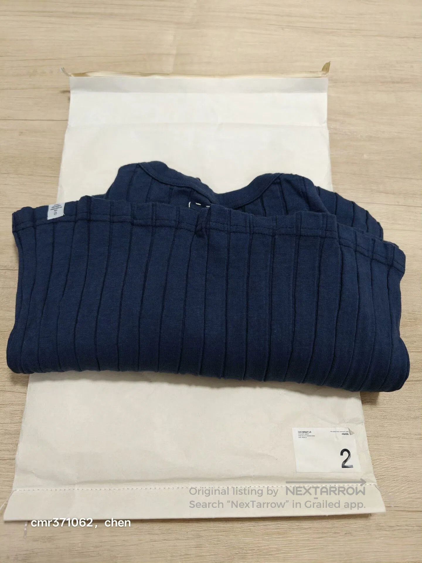 Visvim visvim 15AW Ribs Henley Long Sleeve. Size M / US 6-8 / IT 42-44 - 7 Thumbnail