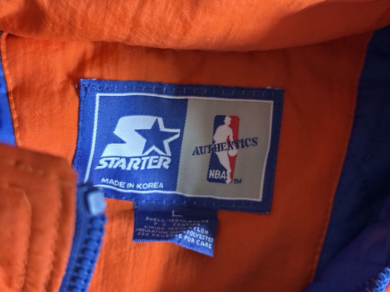 Starter New York Knicks Starter Windbreaker Jacket Large PLEASE READ Size US L / EU 52-54 / 3 - 4 Thumbnail