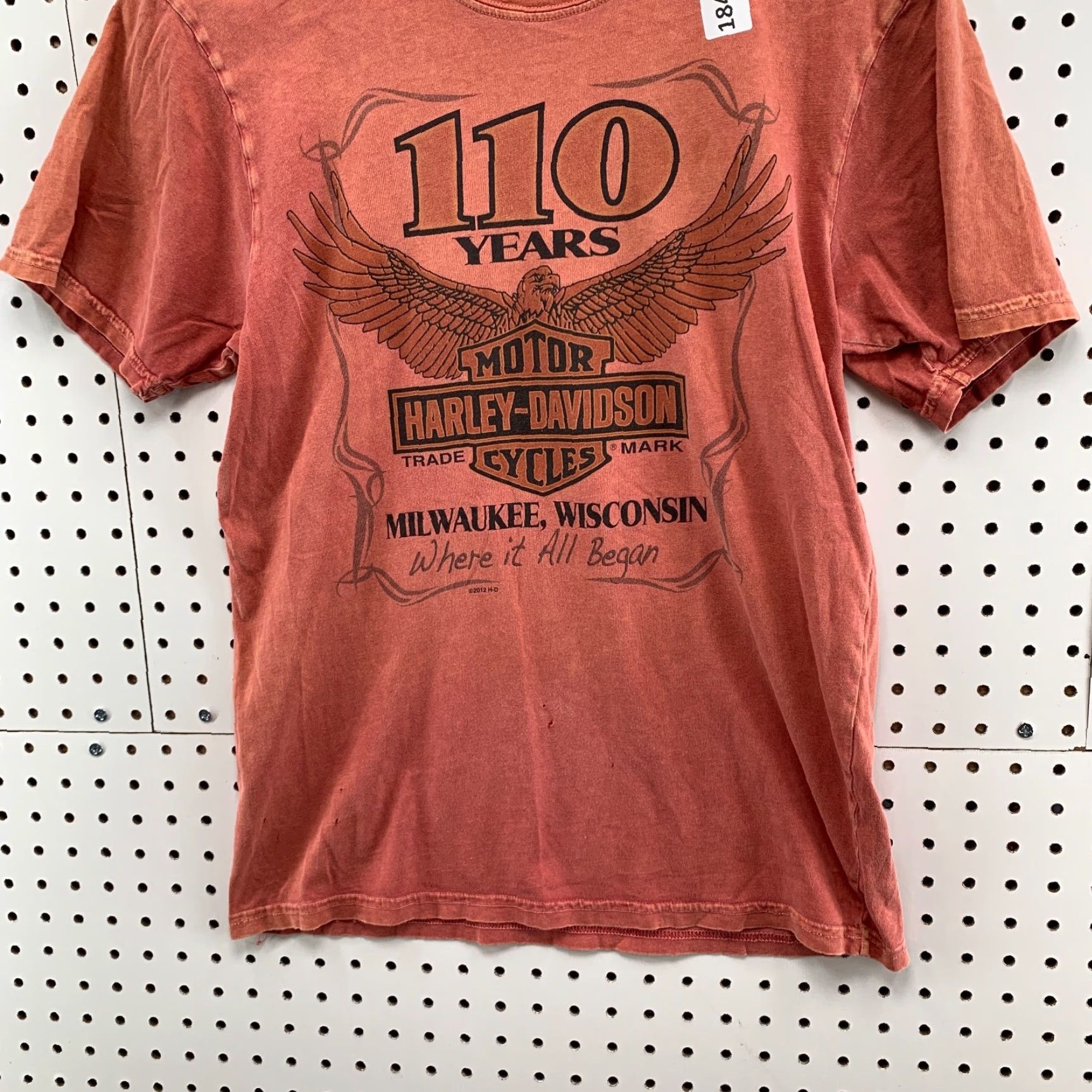 Harley Davidson VINTAGE Harley-Davidson Motorcycle Shirt Red Eagle Graphic Adult S 18X25 Kerstings IN Mens Size US S / EU 44-46 / 1 - 6 Thumbnail