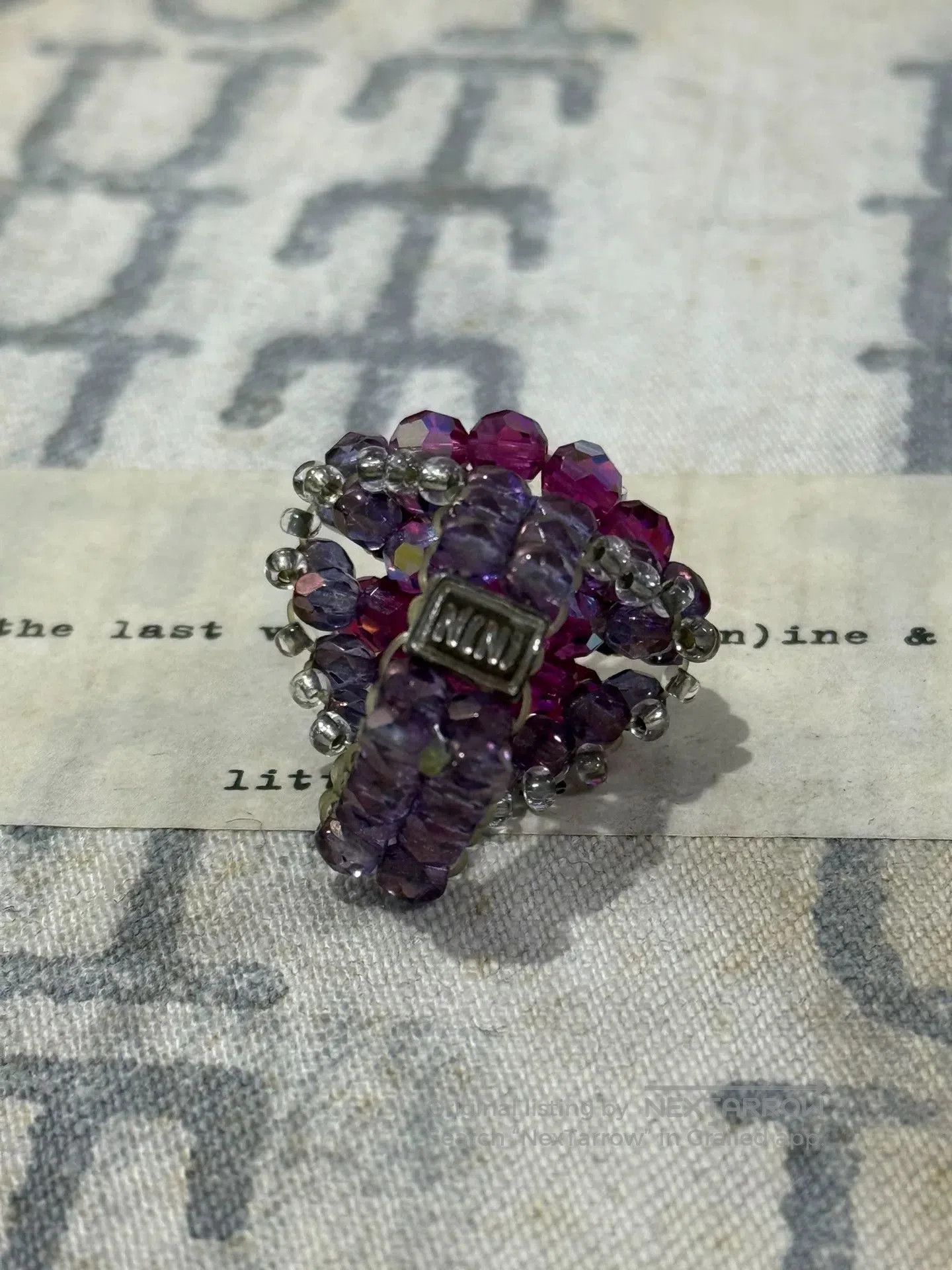 Comme des Garcons Homme Plus Number Nine Gemstone Stretch Ring. Size ONE SIZE - 6 Thumbnail