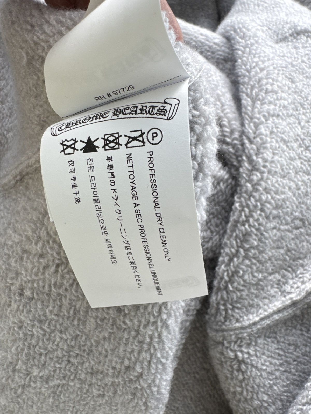 Chrome Hearts CHROME HEARTS GREY CASHMERE HOODIE Size US L / EU 52-54 / 3 - 10 Thumbnail