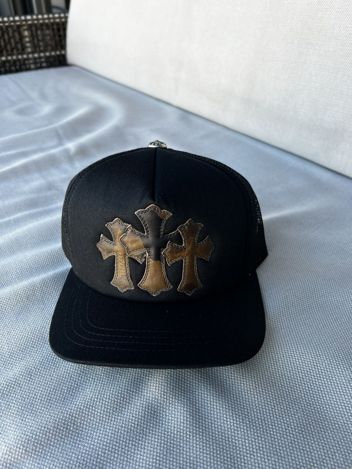Chrome Hearts Chrome Hearts Camo Triple Cross Hat Size ONE SIZE - 1 Thumbnail