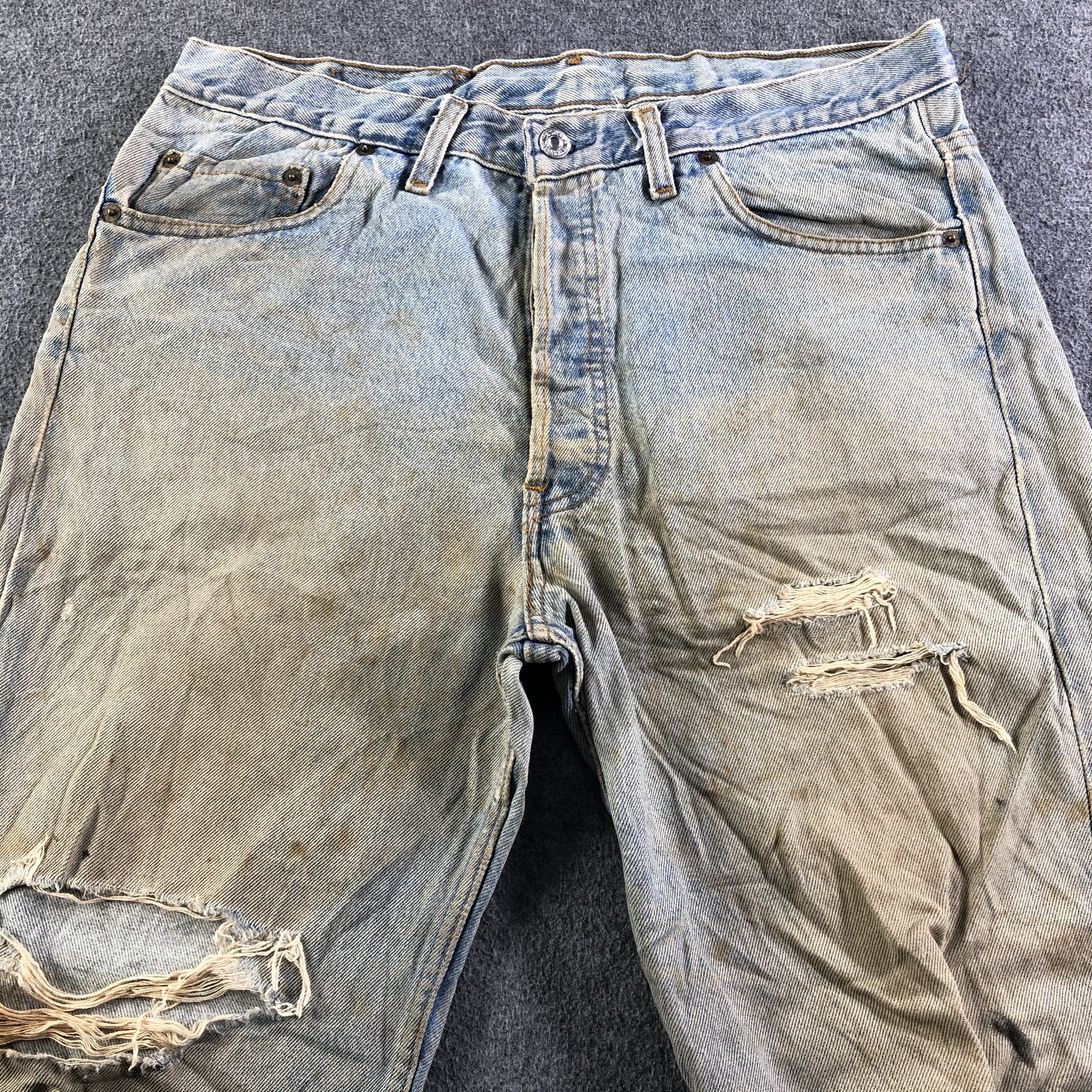 Levi's Vintage Light Wash Levis 501 Jeans-J3982 Size US 34 / EU 50 - 3 Thumbnail
