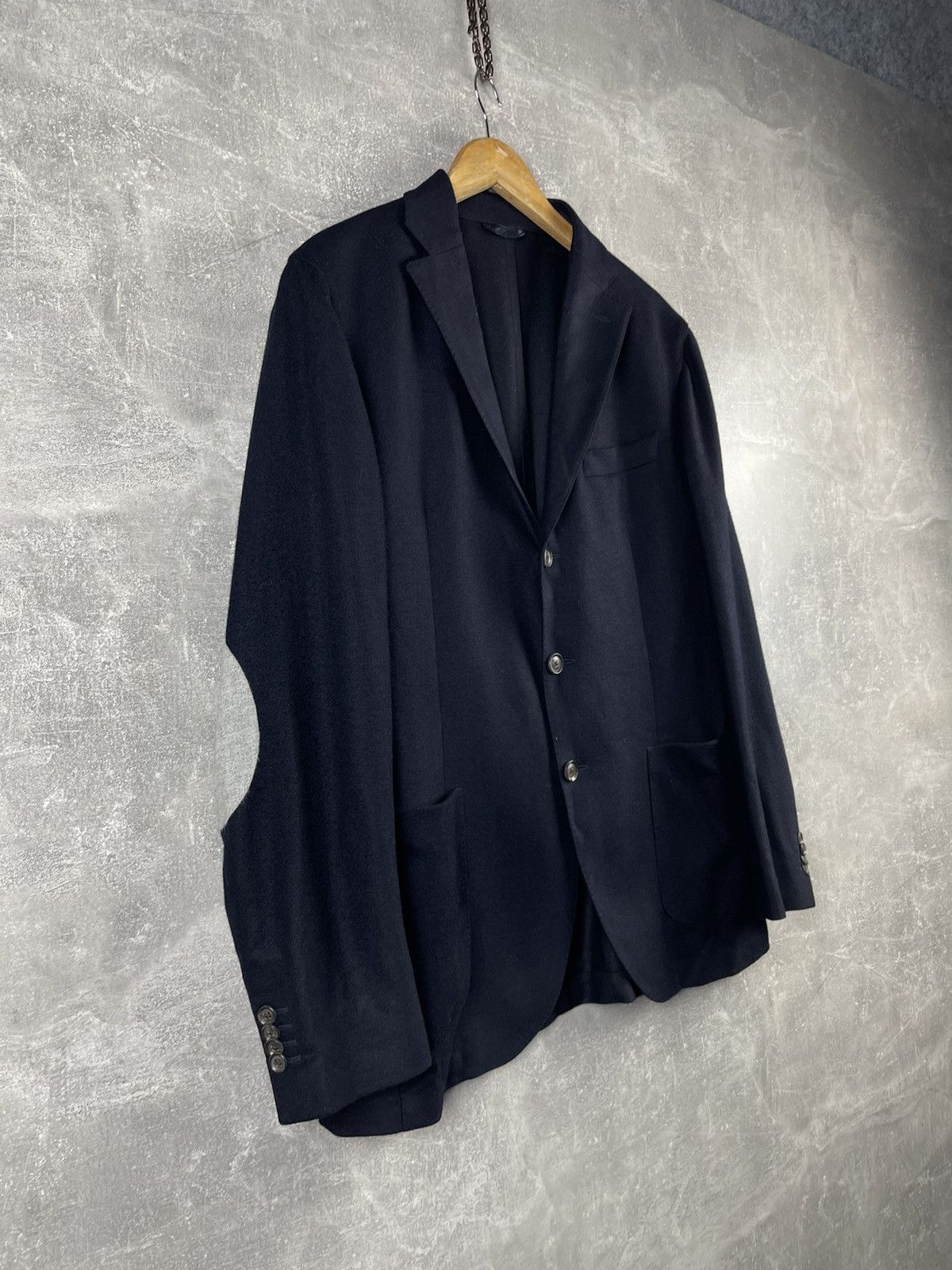 L.B.M. 1911 L.B.M. 1911 Wool Navy Blue Blazer Jacket Made In Italy Size 54R - 3 Thumbnail